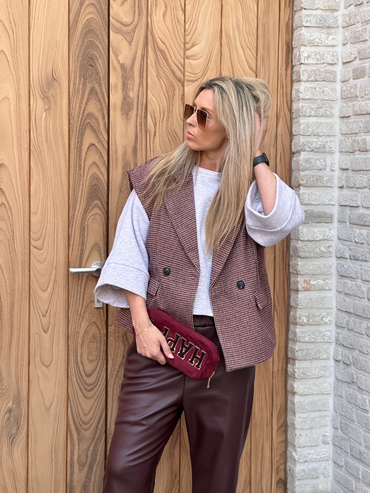 Blazer Rosa Bordeaux Oversized
