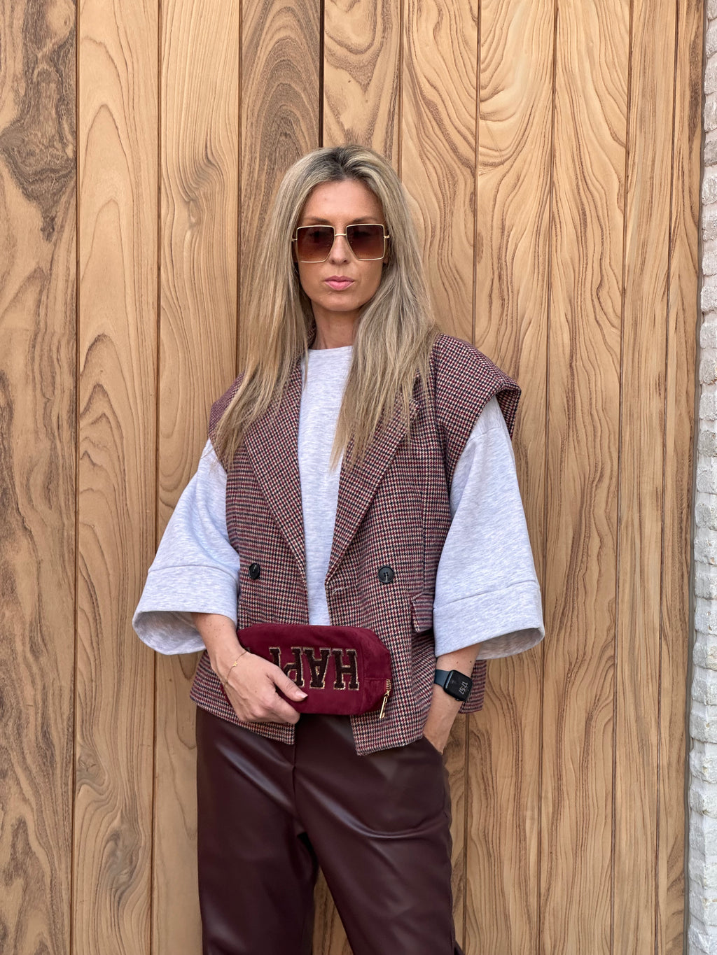 Blazer Rosa Bordeaux Oversized