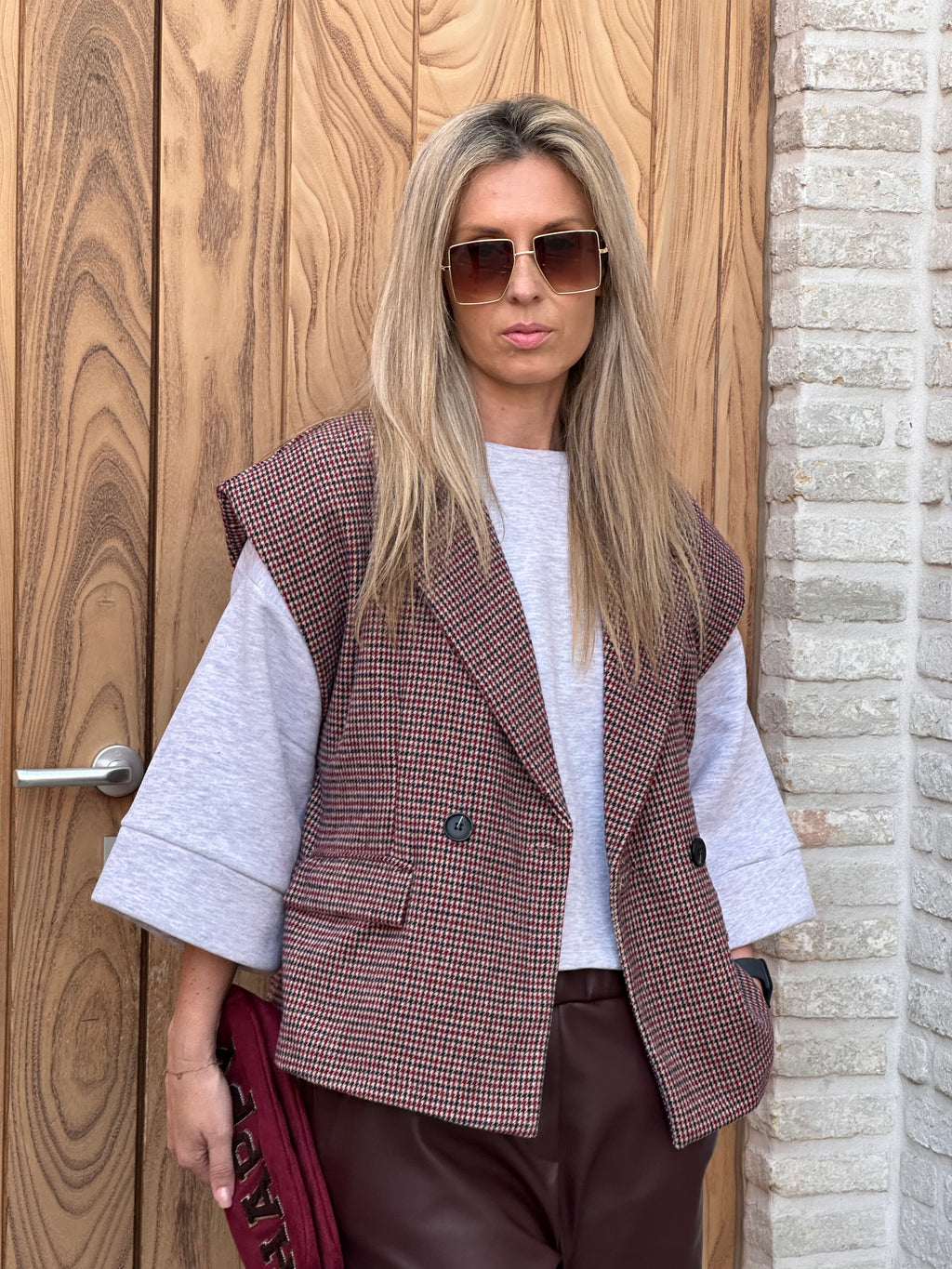 Blazer Rosa Bordeaux Oversized