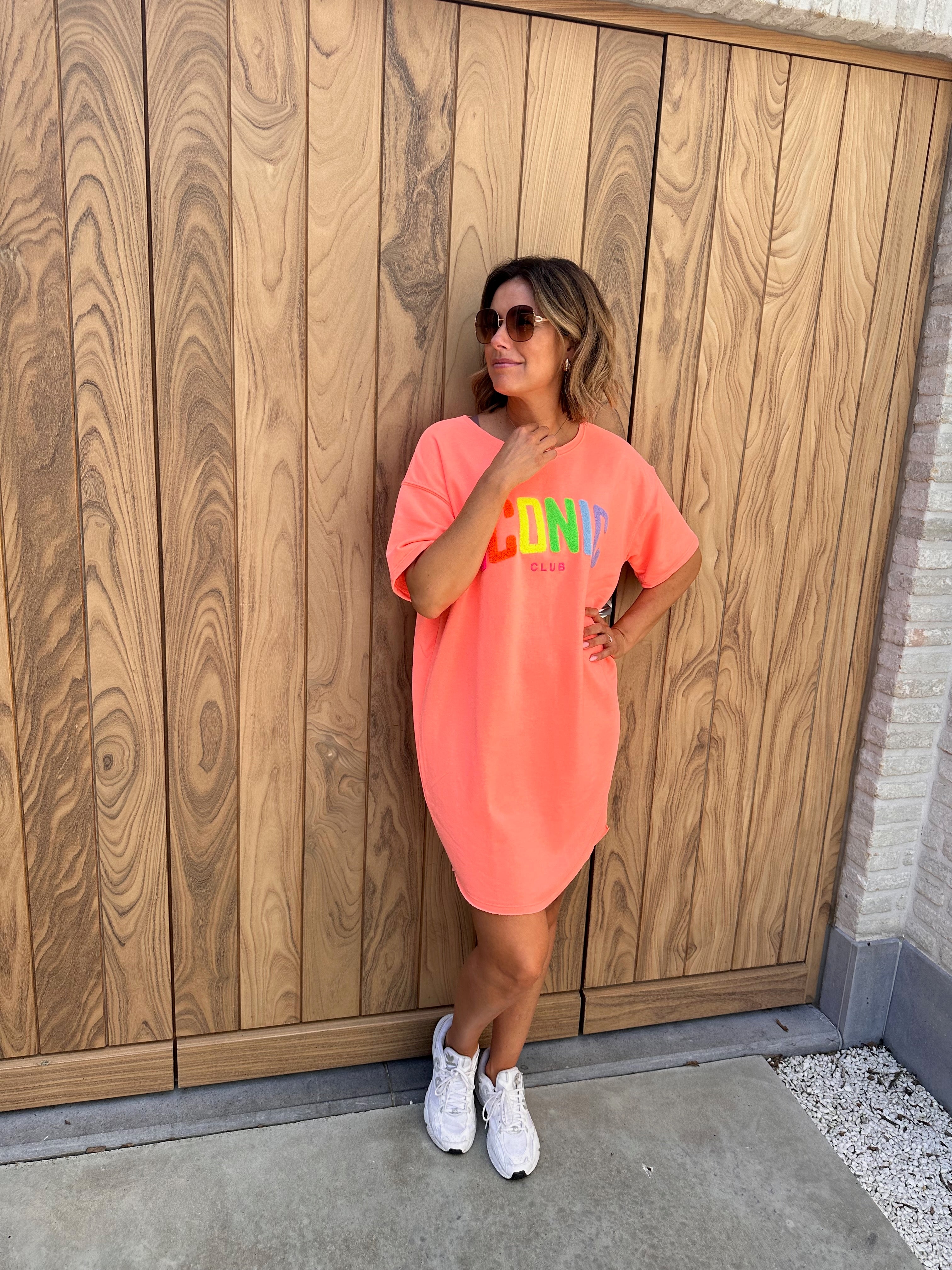 Sweaterdress Iconic Fluo Pasteque