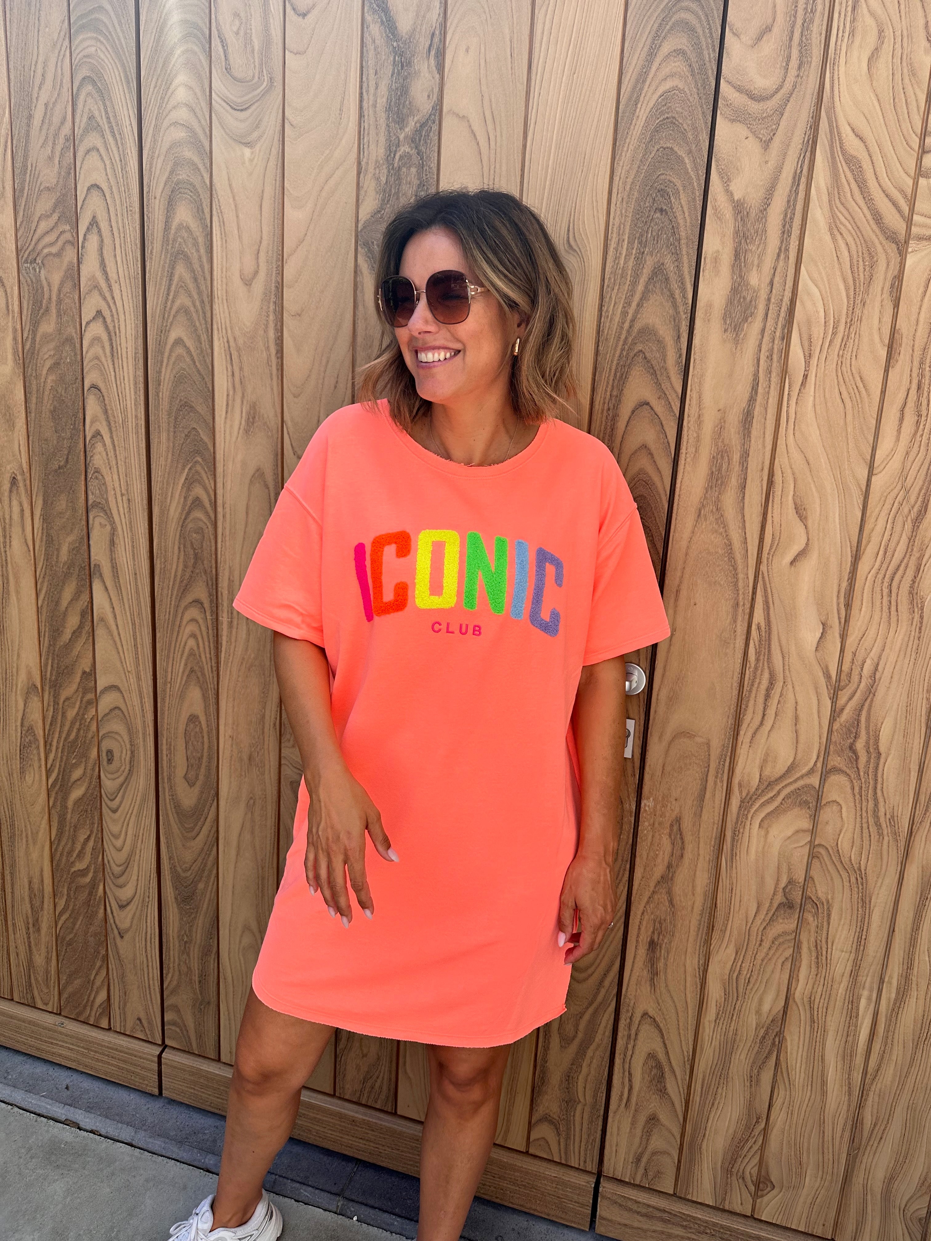 Sweaterdress Iconic Fluo Pasteque
