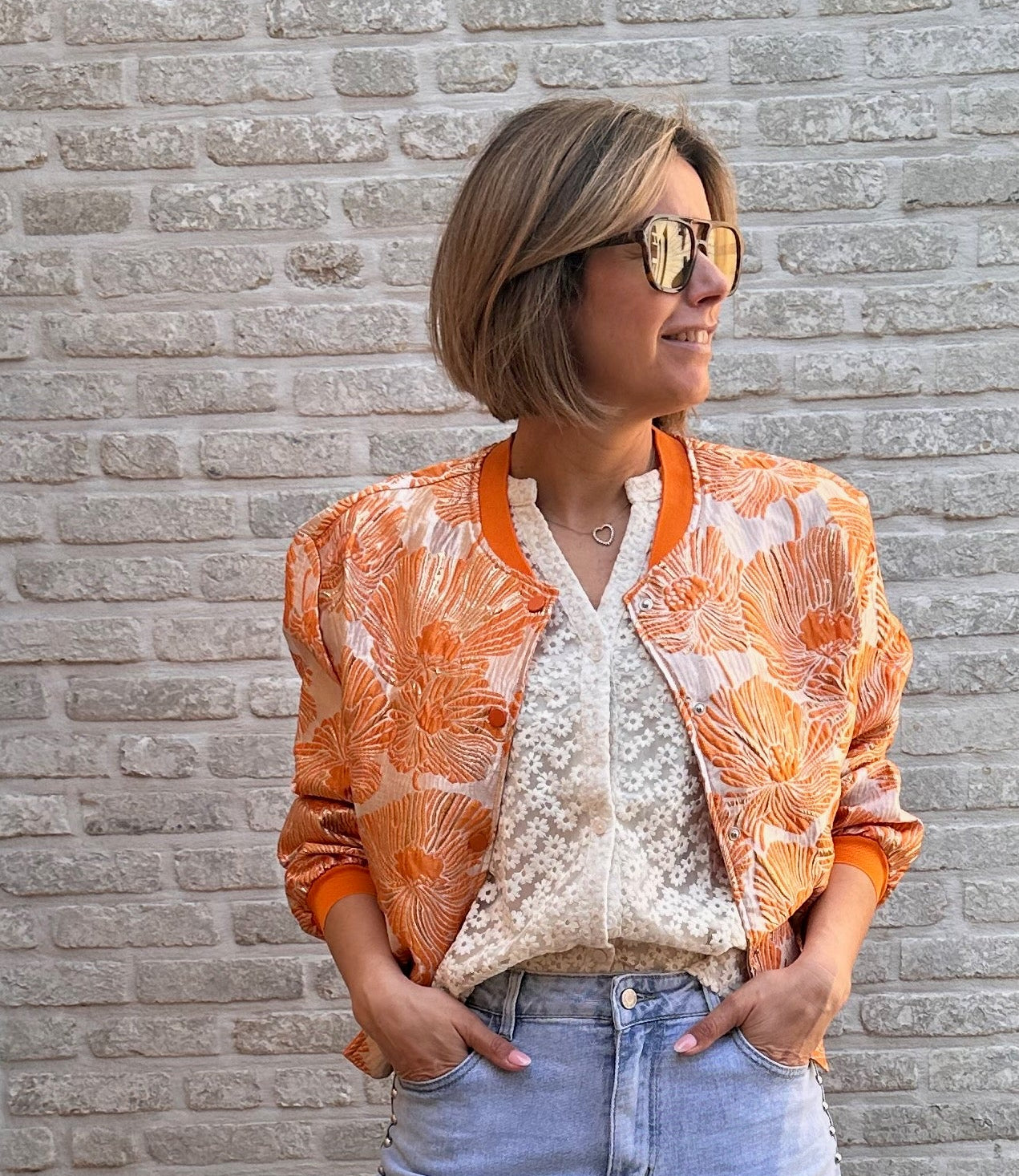 Bomber Emelie floral