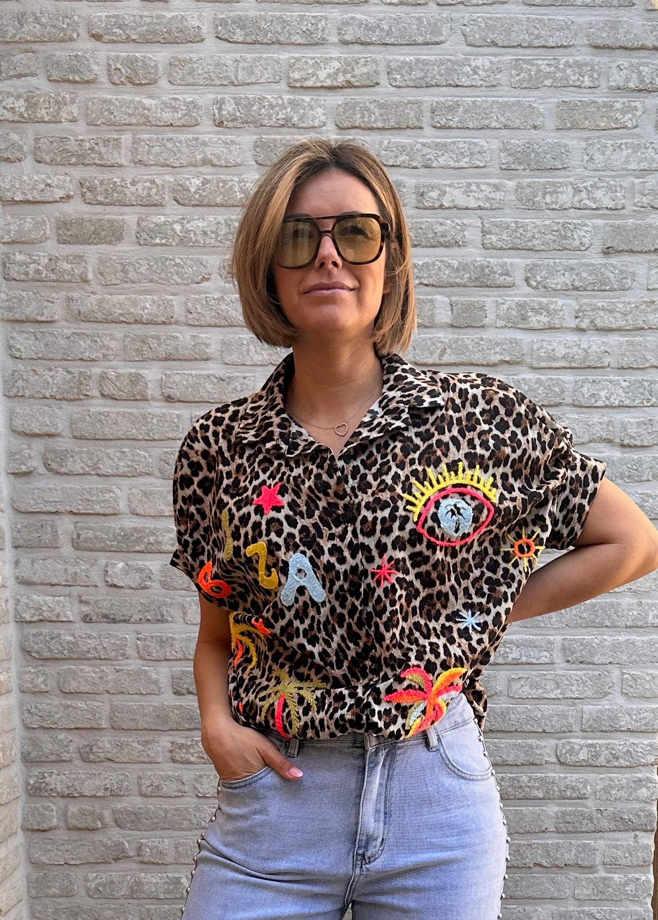 Blouse Kindra Leopard - oversized