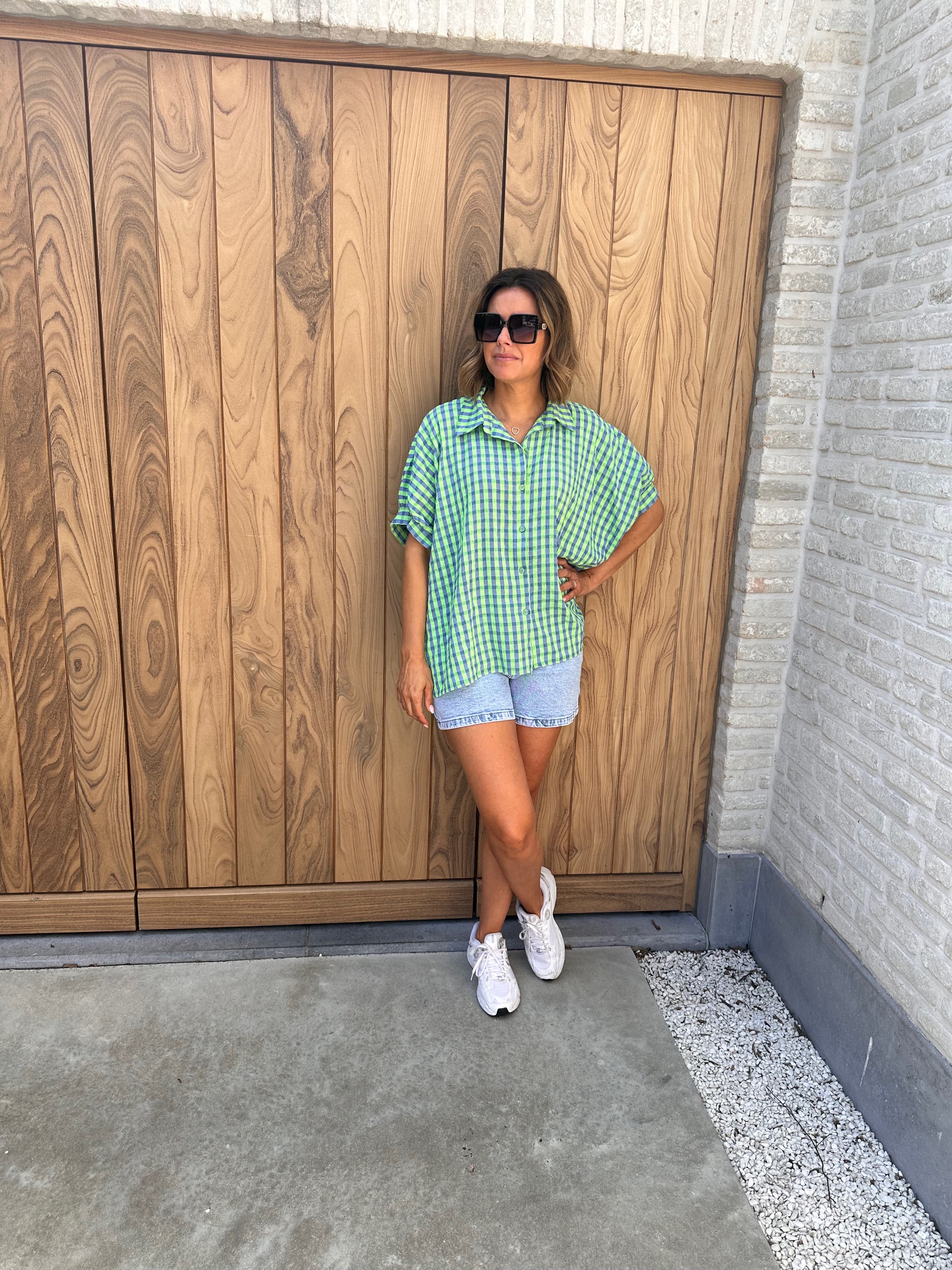 Hemd Céline Blue/Green