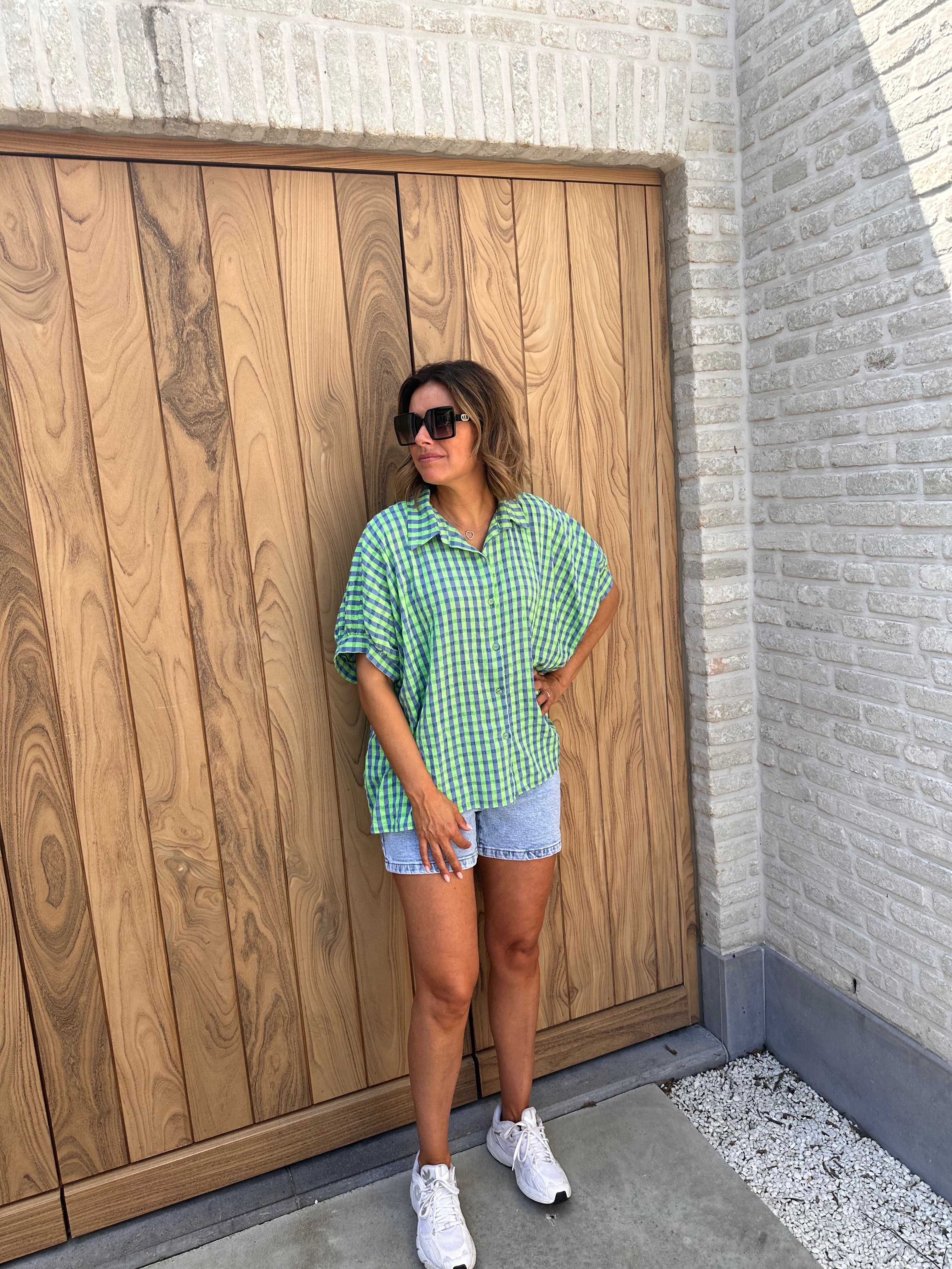 Hemd Céline Blue/Green