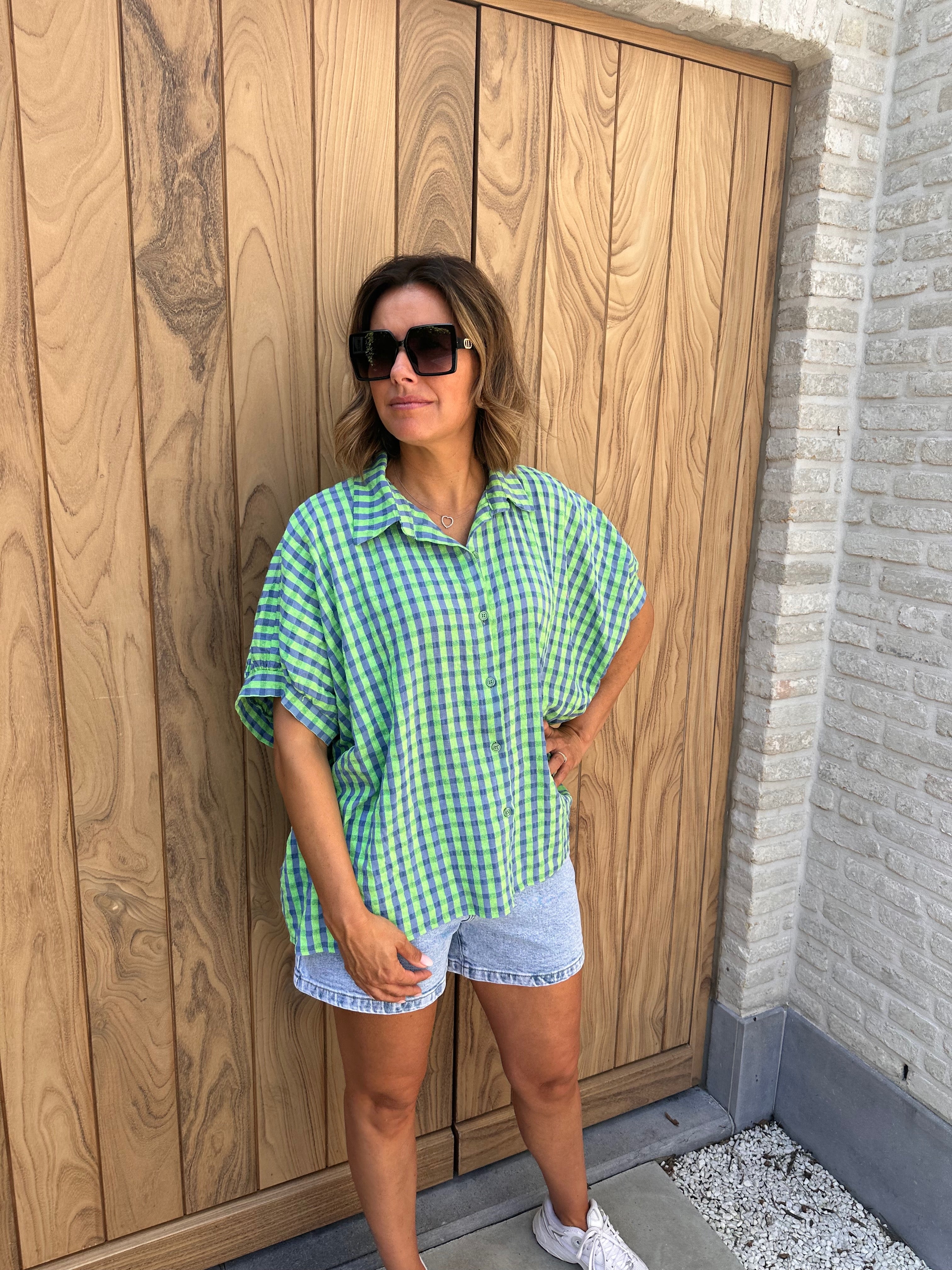 Hemd Céline Blue/Green