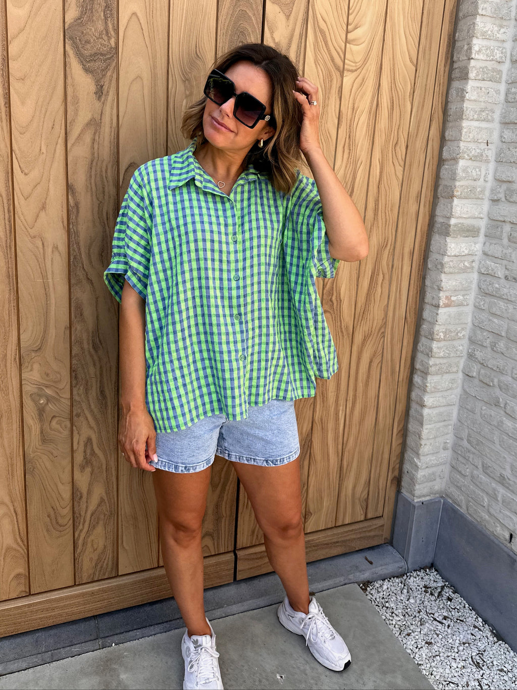 Hemd Céline Blue/Green