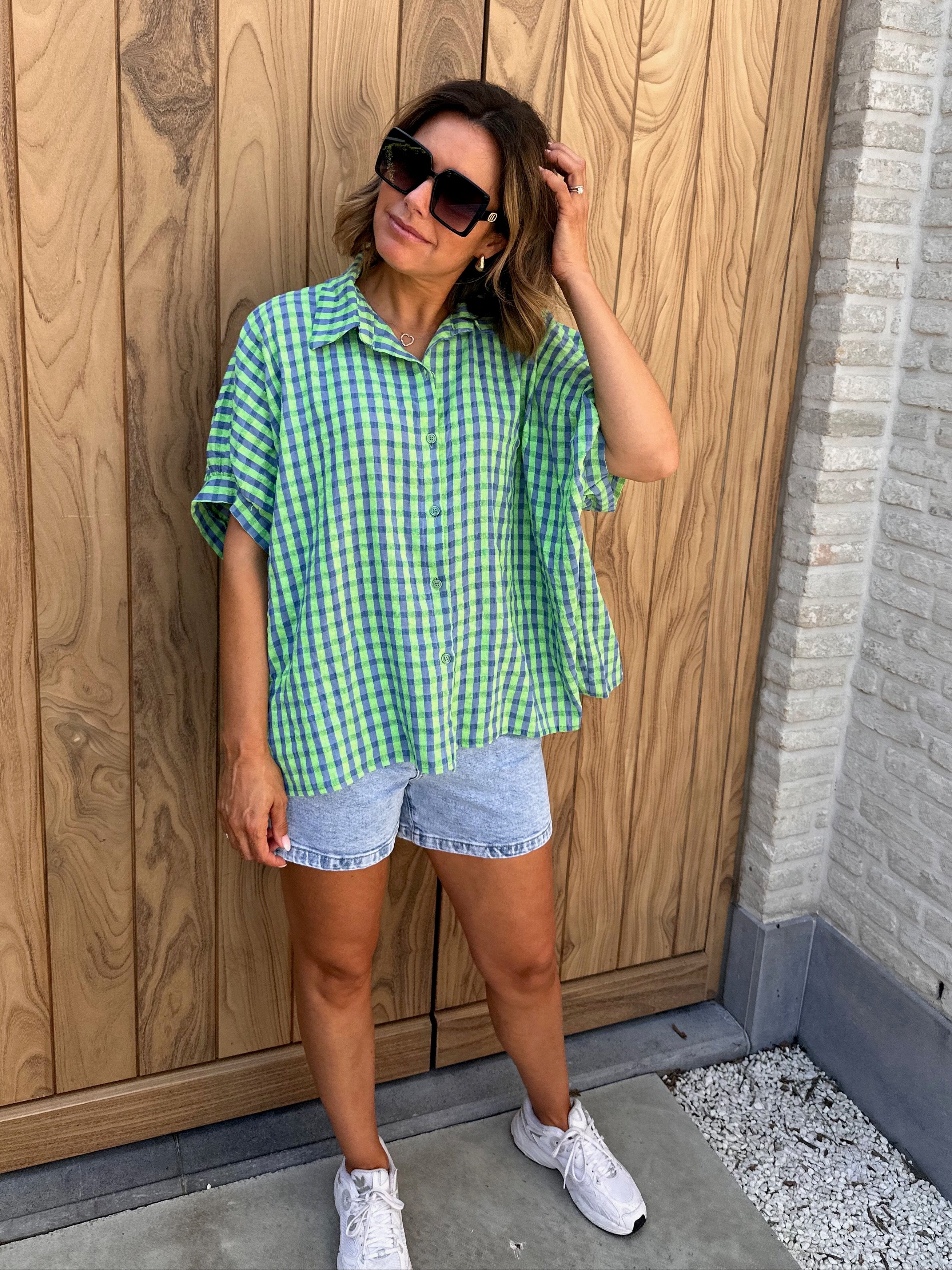 Hemd Céline Blue/Green