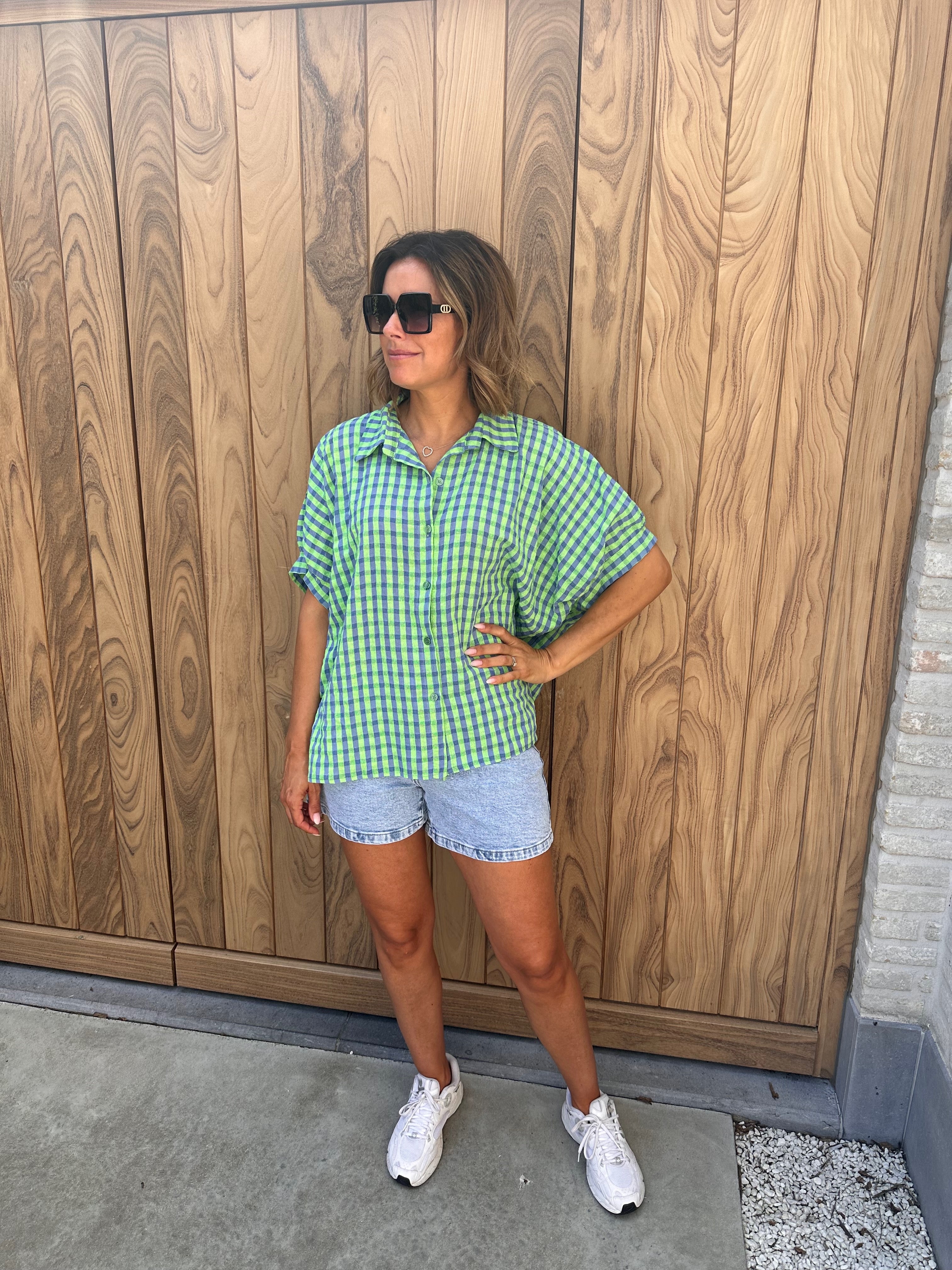 Hemd Céline Blue/Green