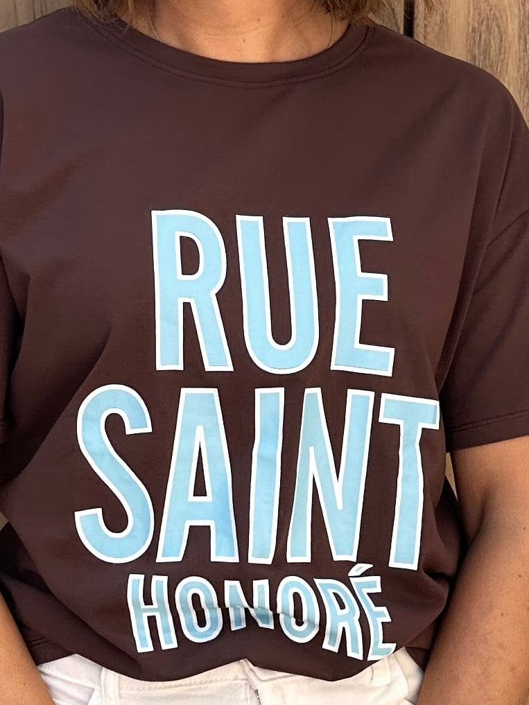 T Shirt Rue Saint Brown