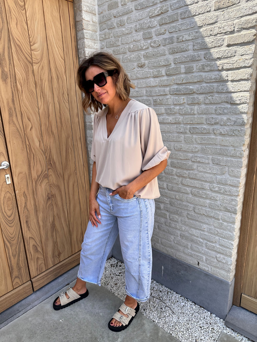 Hemd Liene Beige