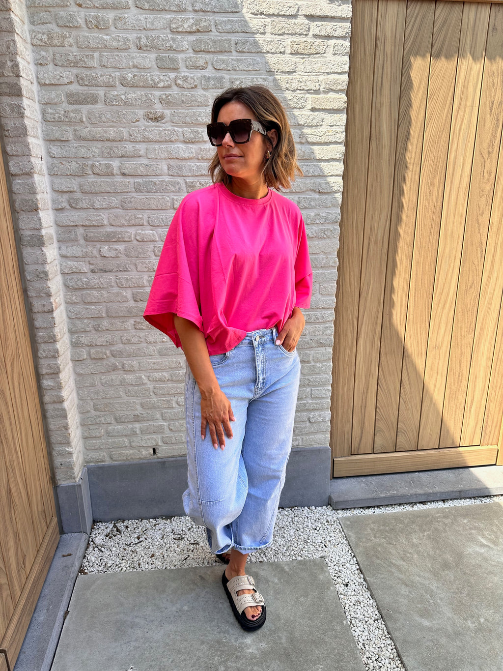 T Shirt Zoé - Fuchsia