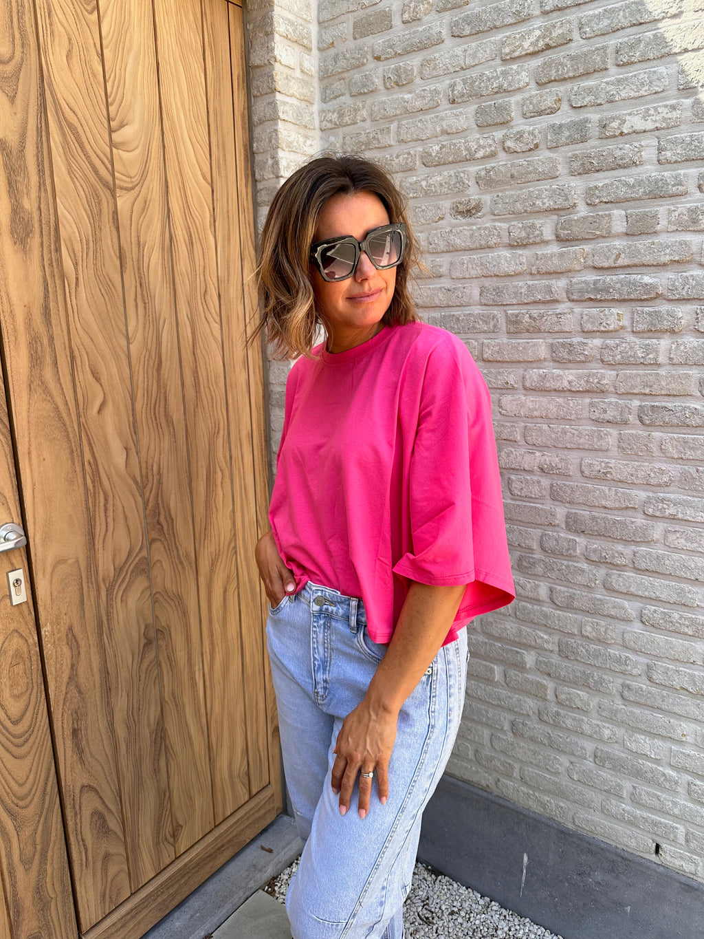 T Shirt Zoé - Fuchsia