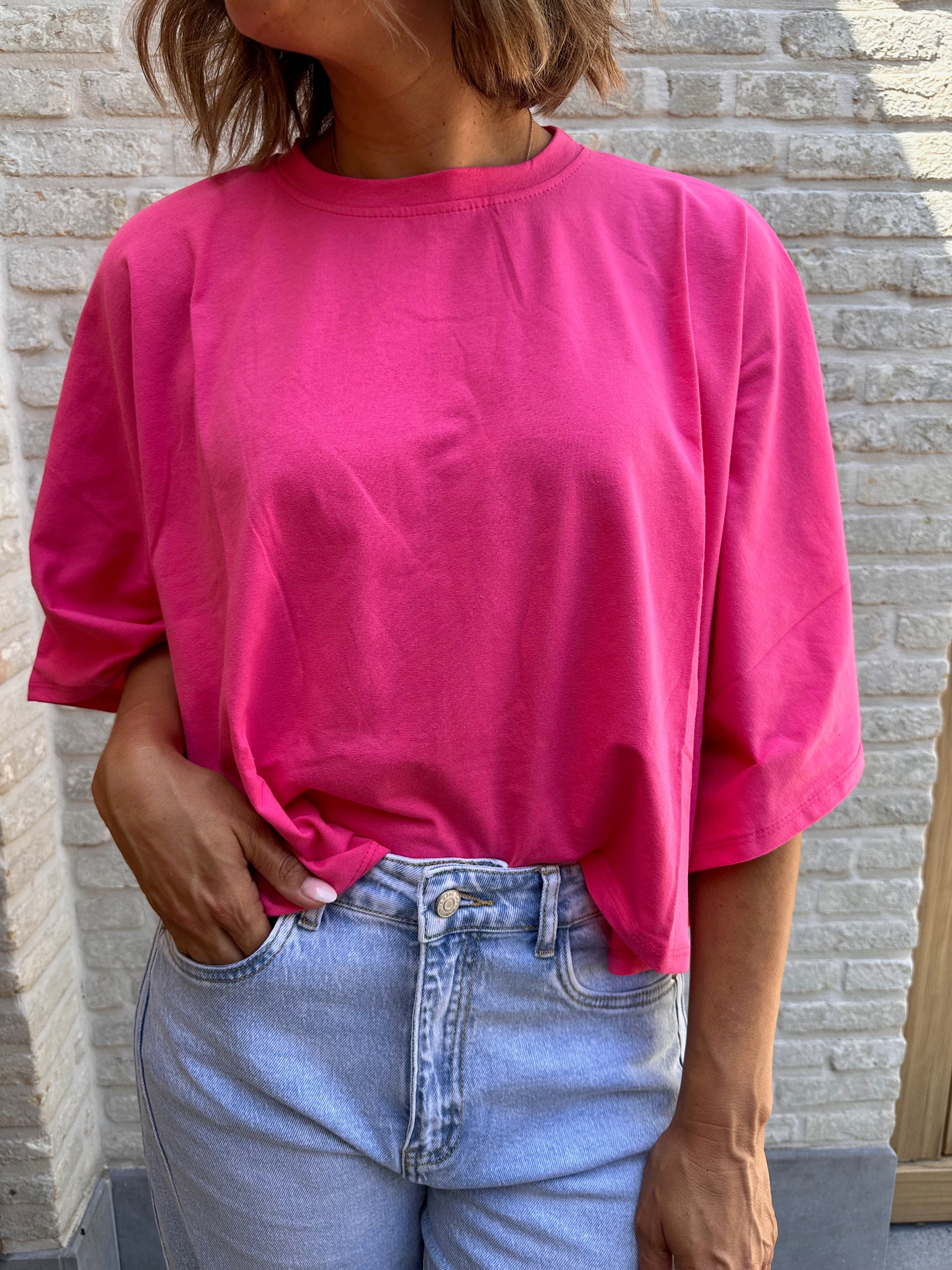 T Shirt Zoé - Fuchsia