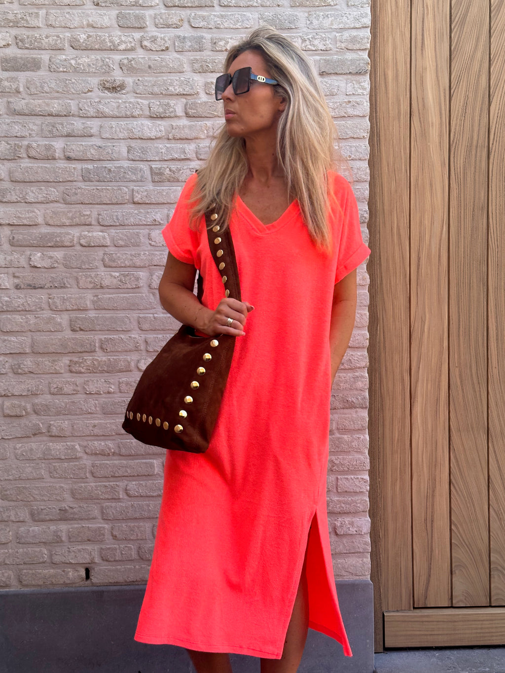 Jurk Rosemarie Fluo Pasteque