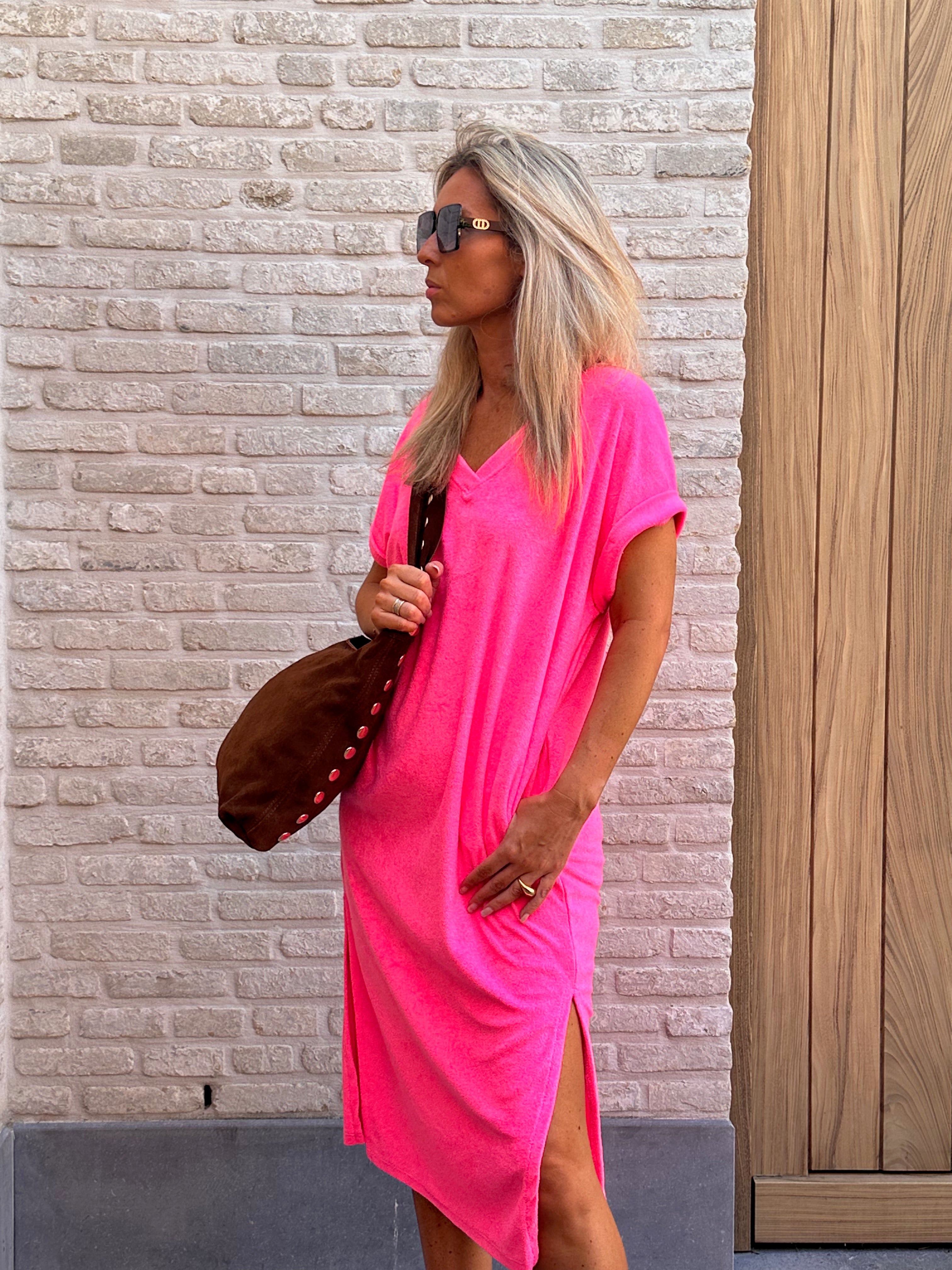 Jurk Rosemarie Fluo Pink