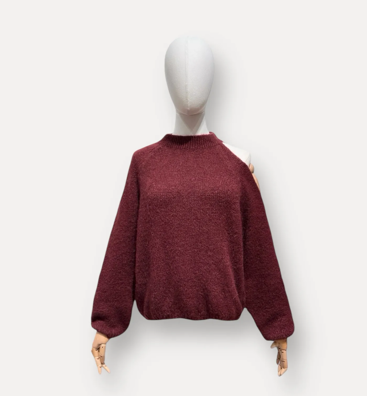Pull Mae - Offshoulder - Bordeaux