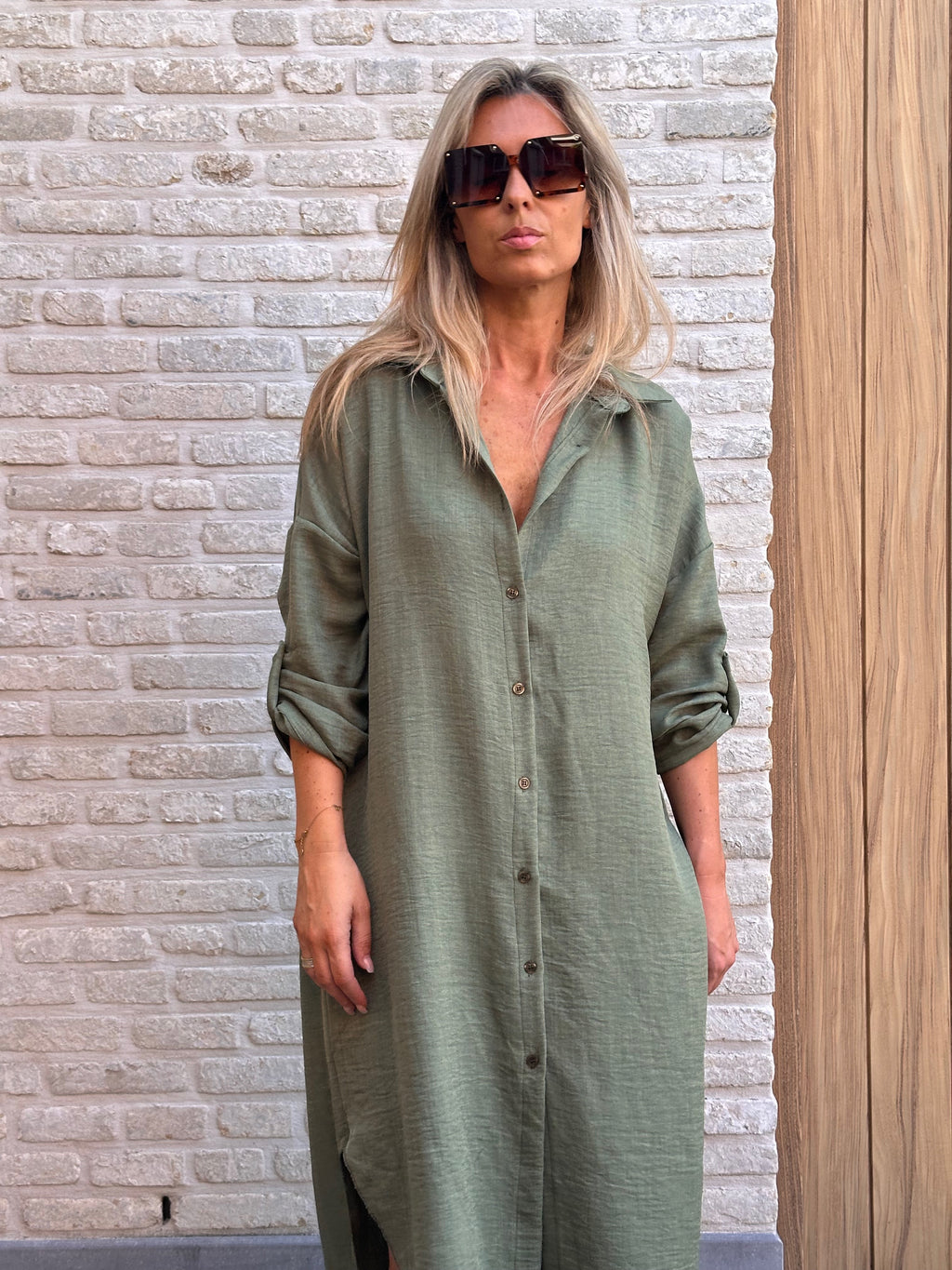 Jurk Ivi Kaki