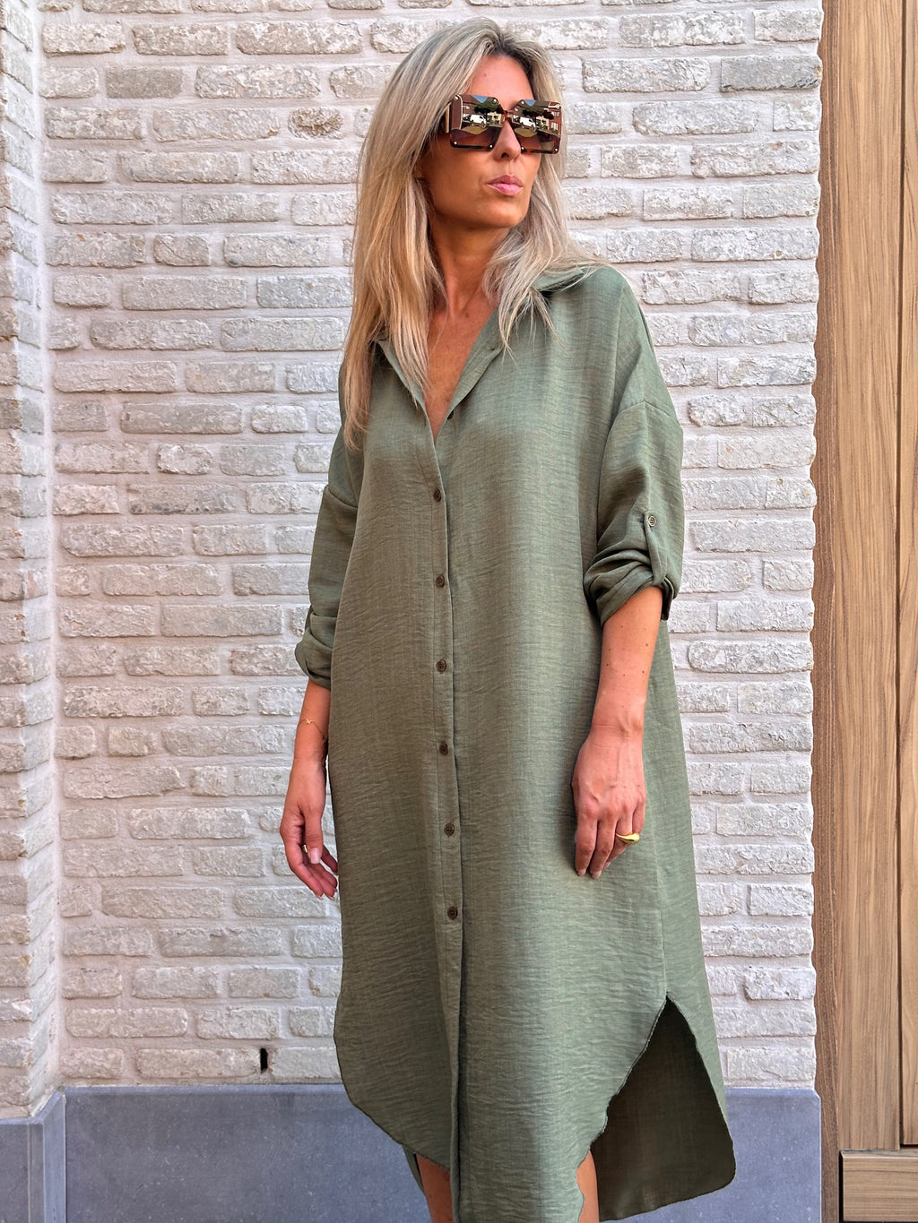 Jurk Ivi Kaki