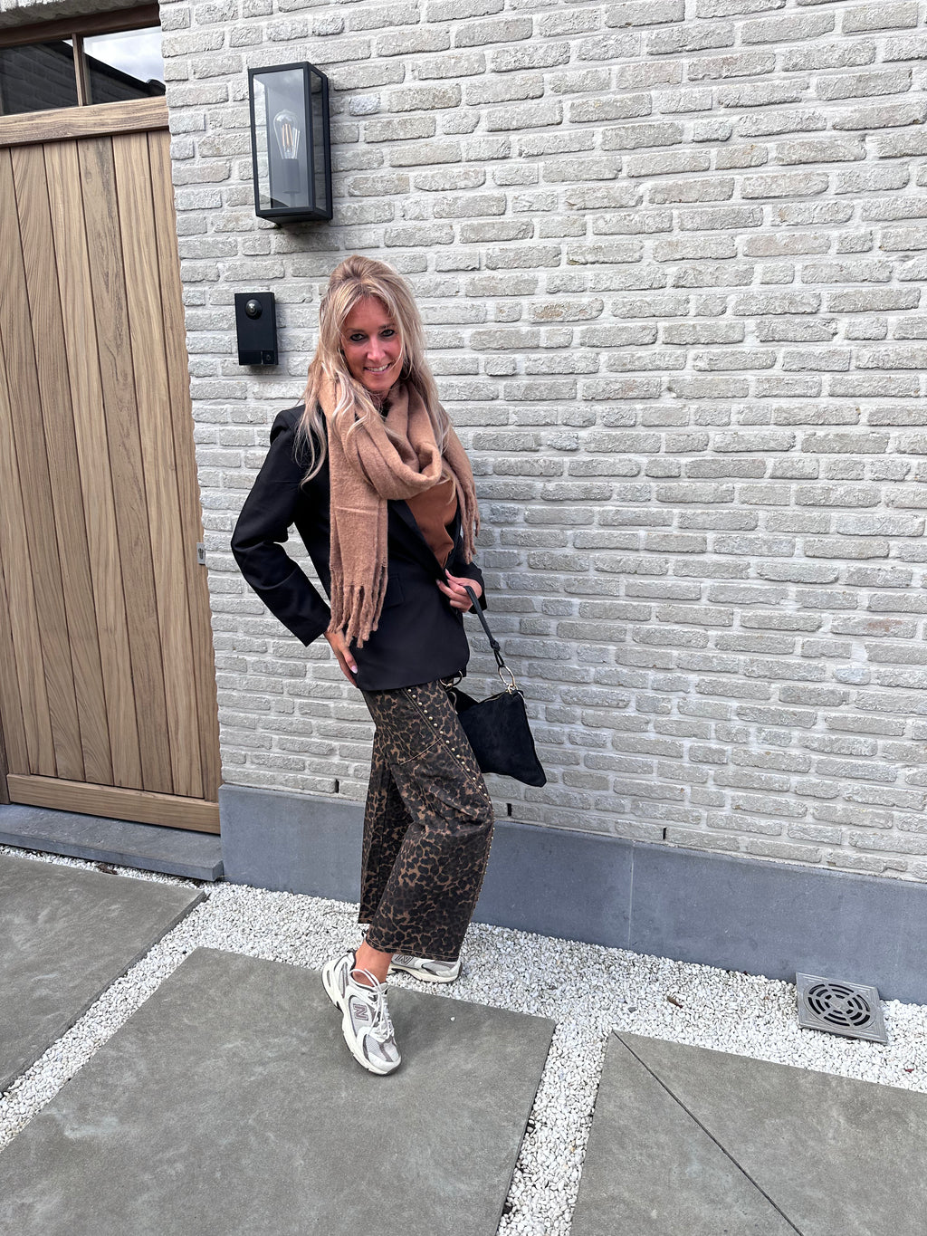 Broek Stella Leopard Dark Studs