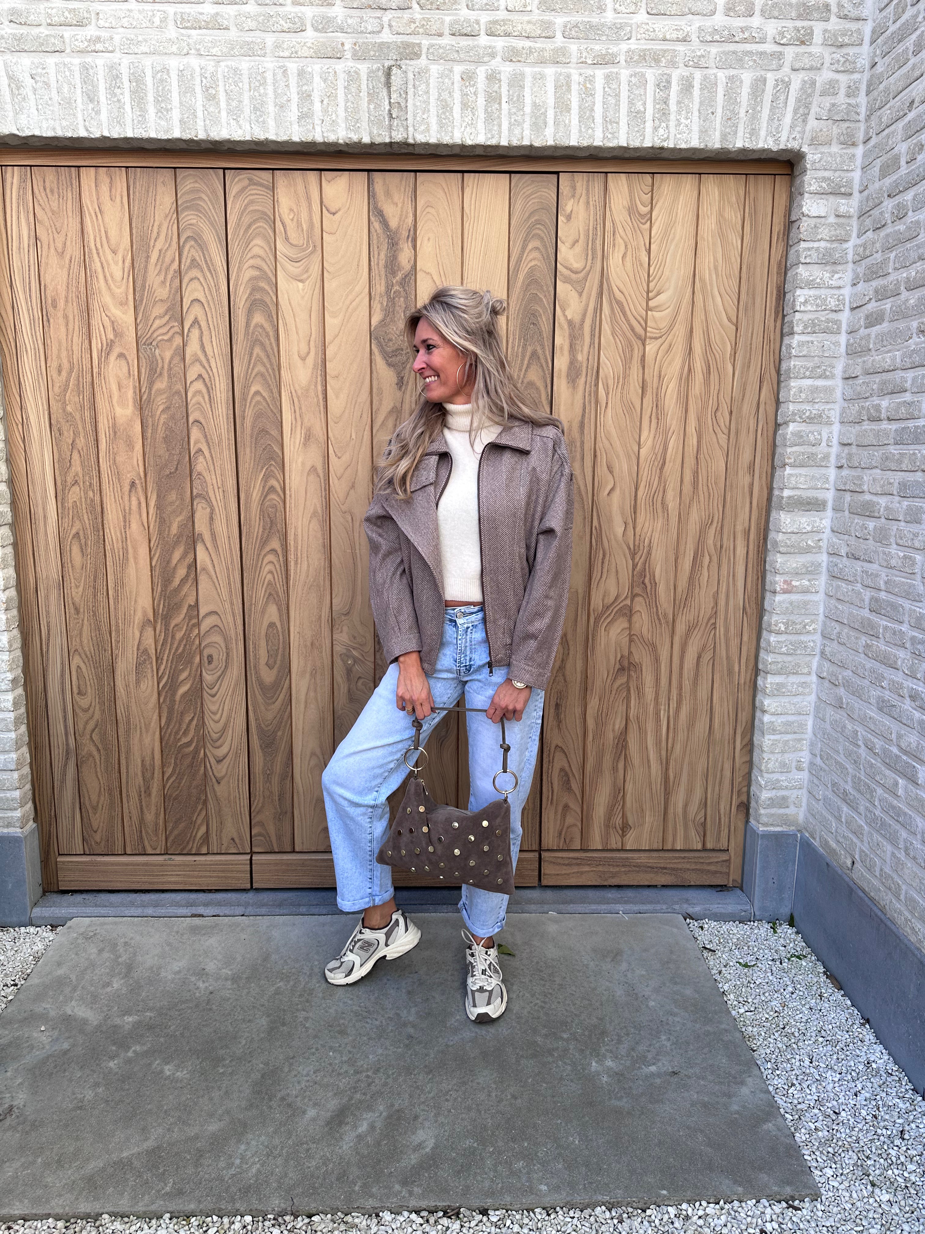 Pull Jolie Rolkraag Beige
