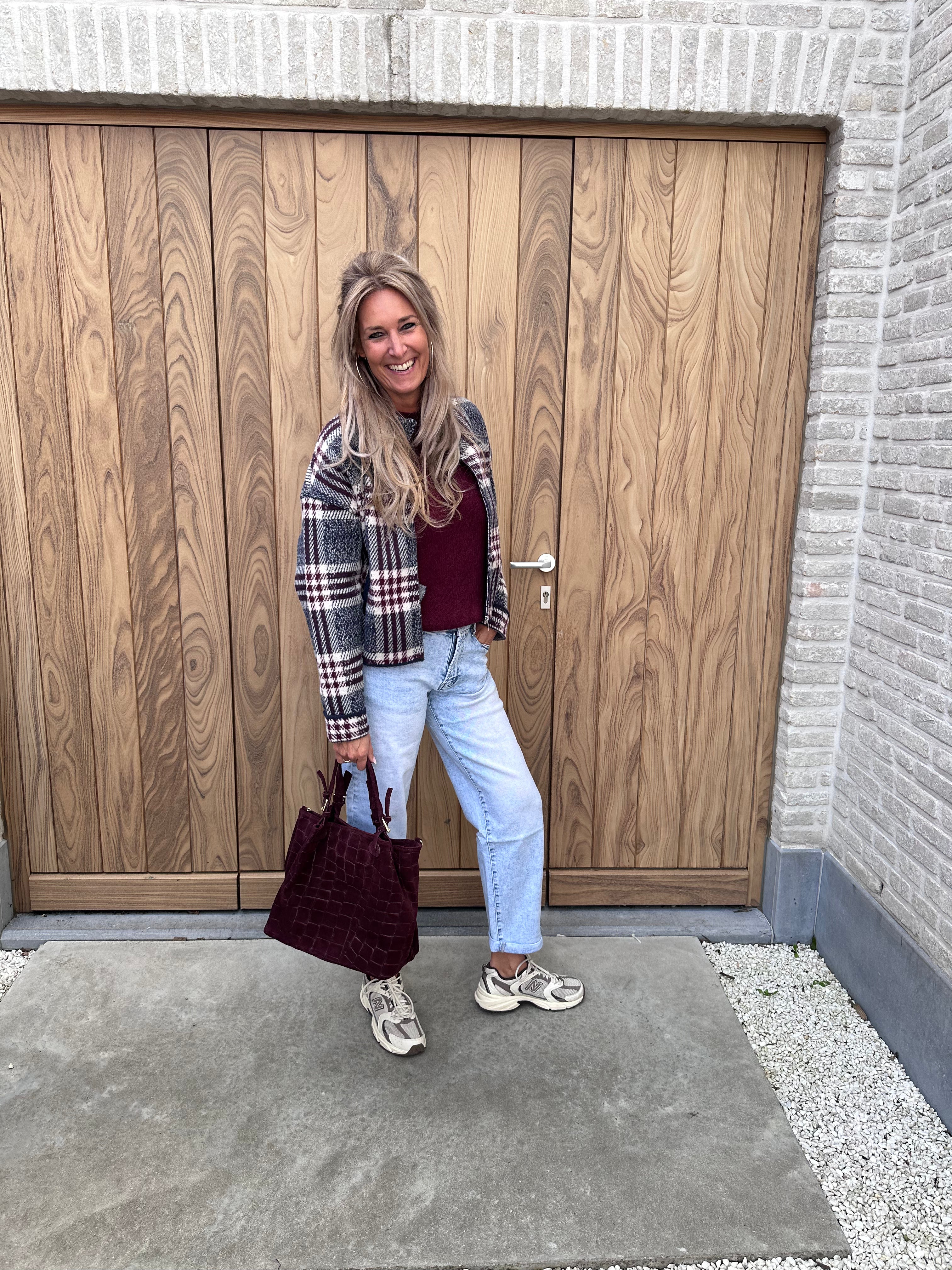 Pull Mae - Offshoulder - Bordeaux