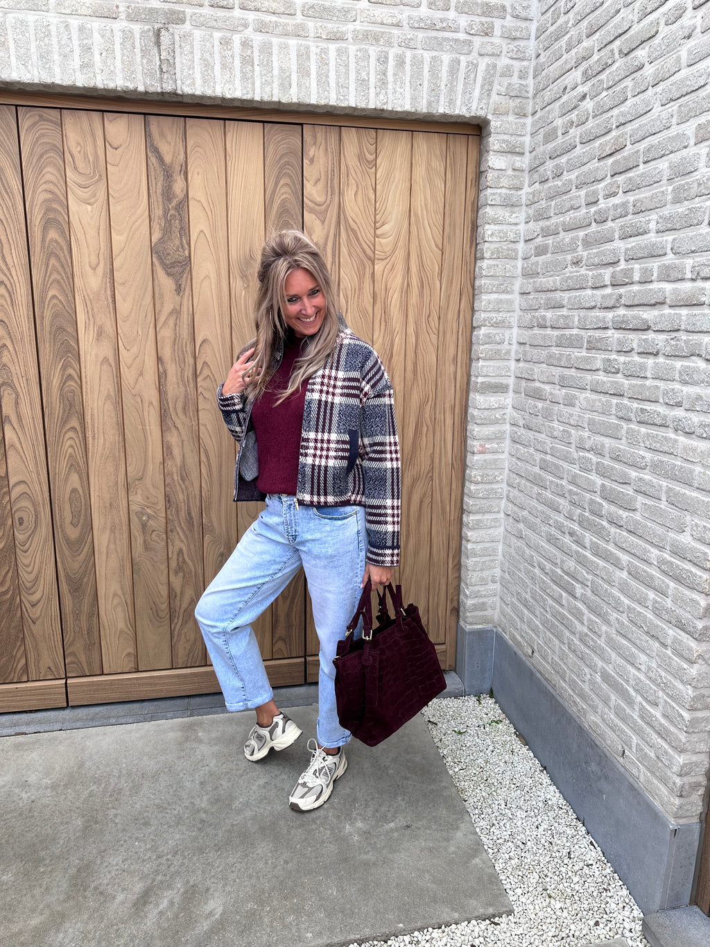 Handtas Coco Bordeaux