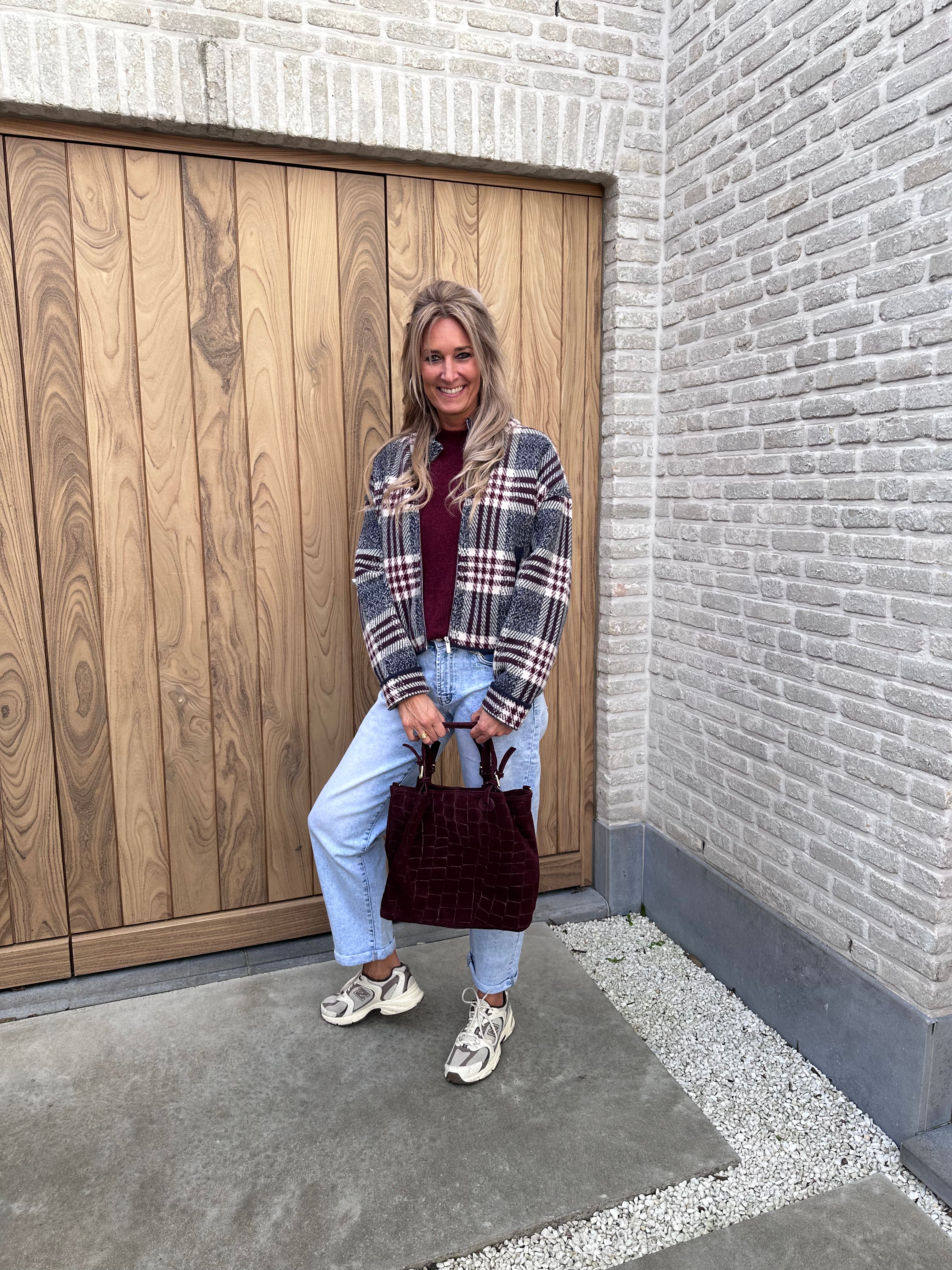 Jasje June Carreaux Bordeaux