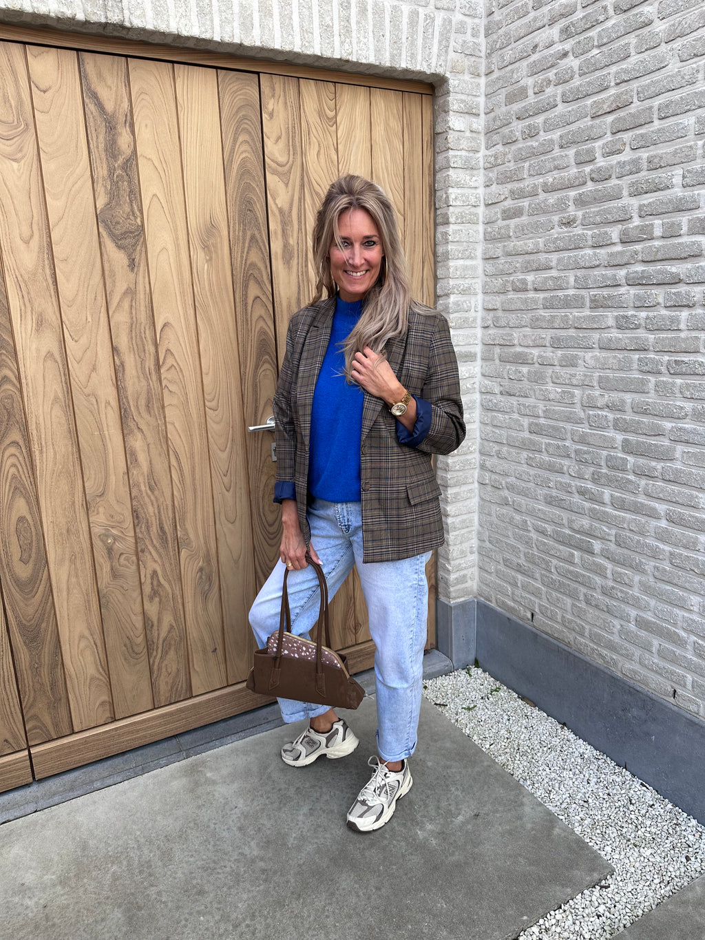 Blazer Hazel carreaux Blue