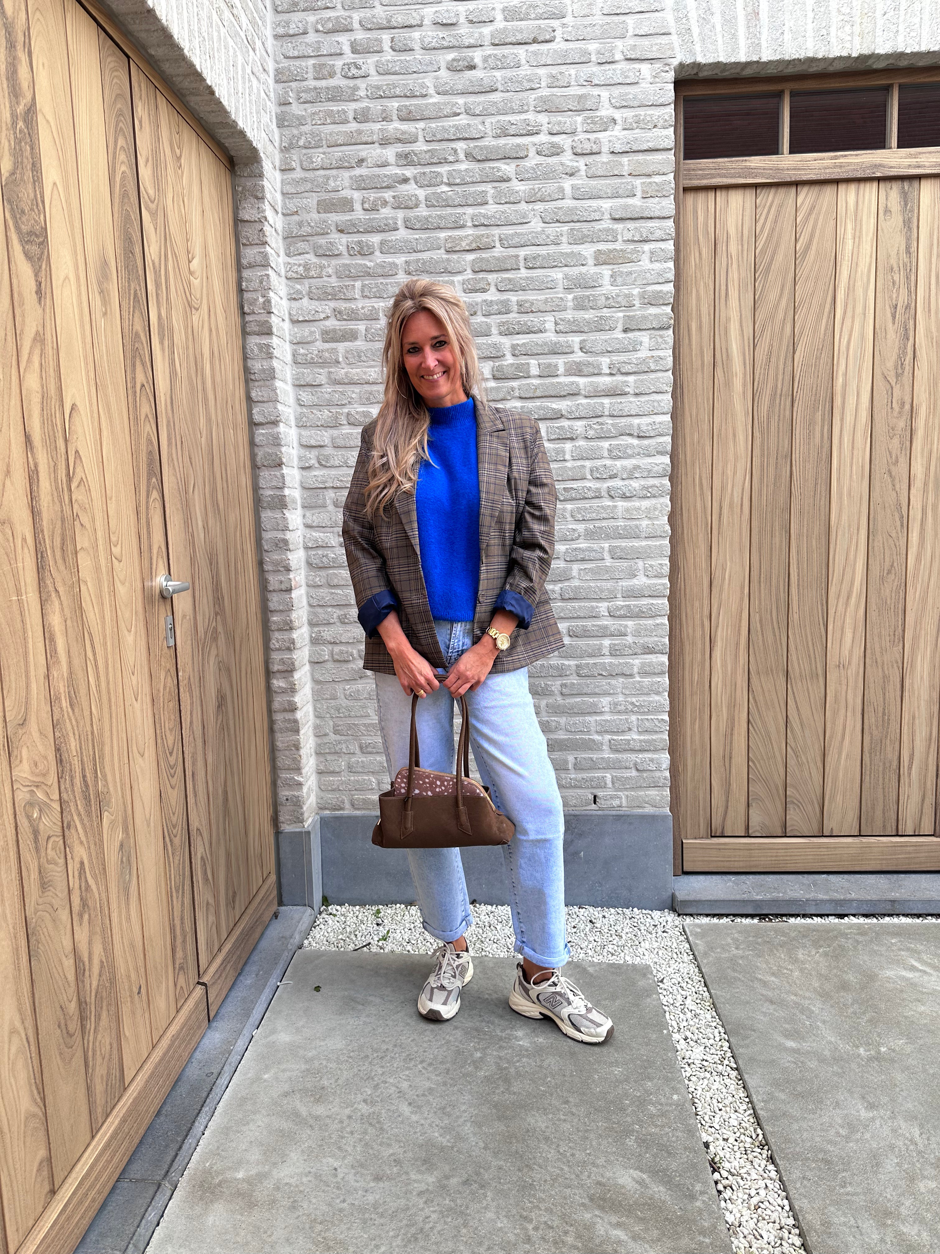 Blazer Hazel carreaux Blue