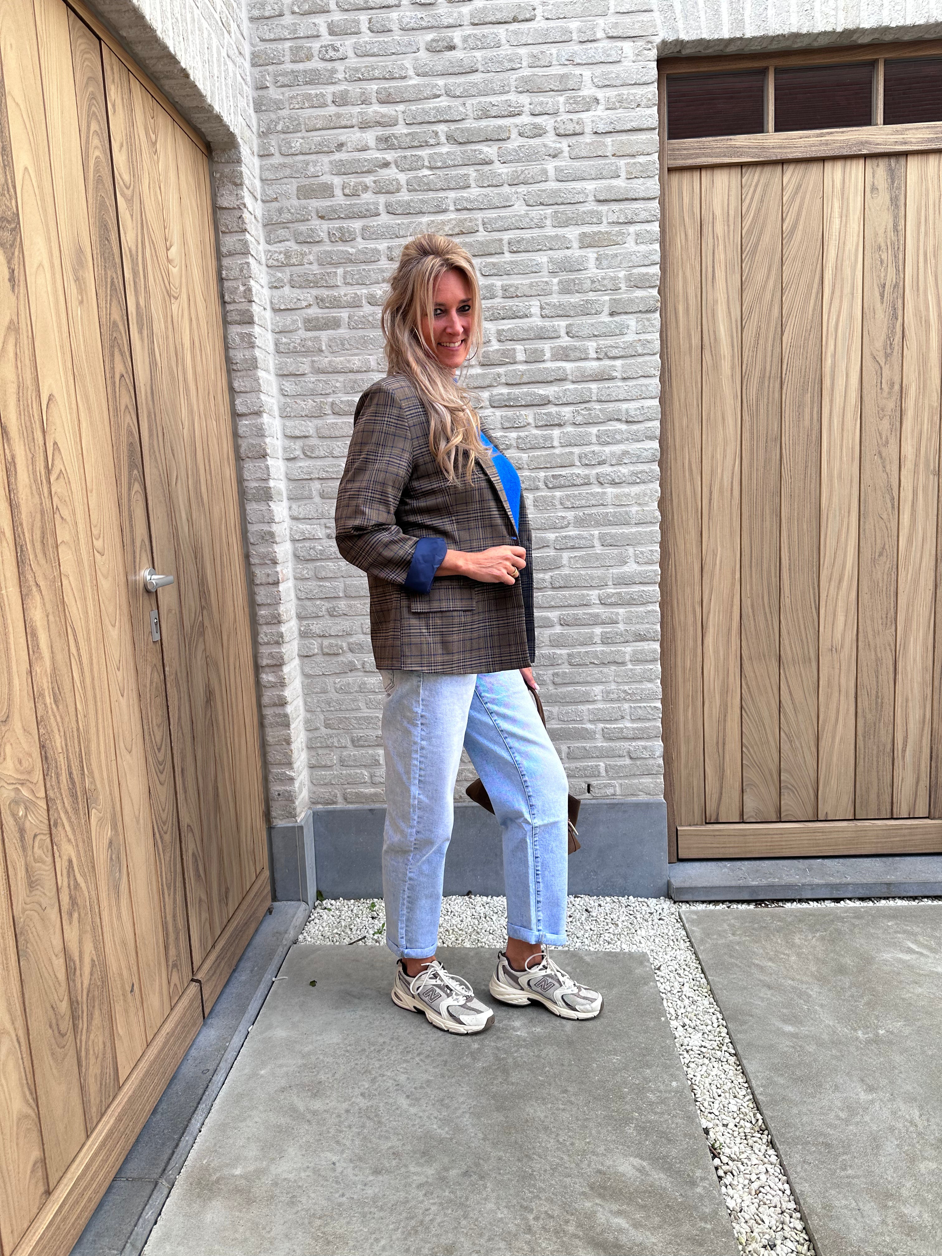 Blazer Hazel carreaux Blue