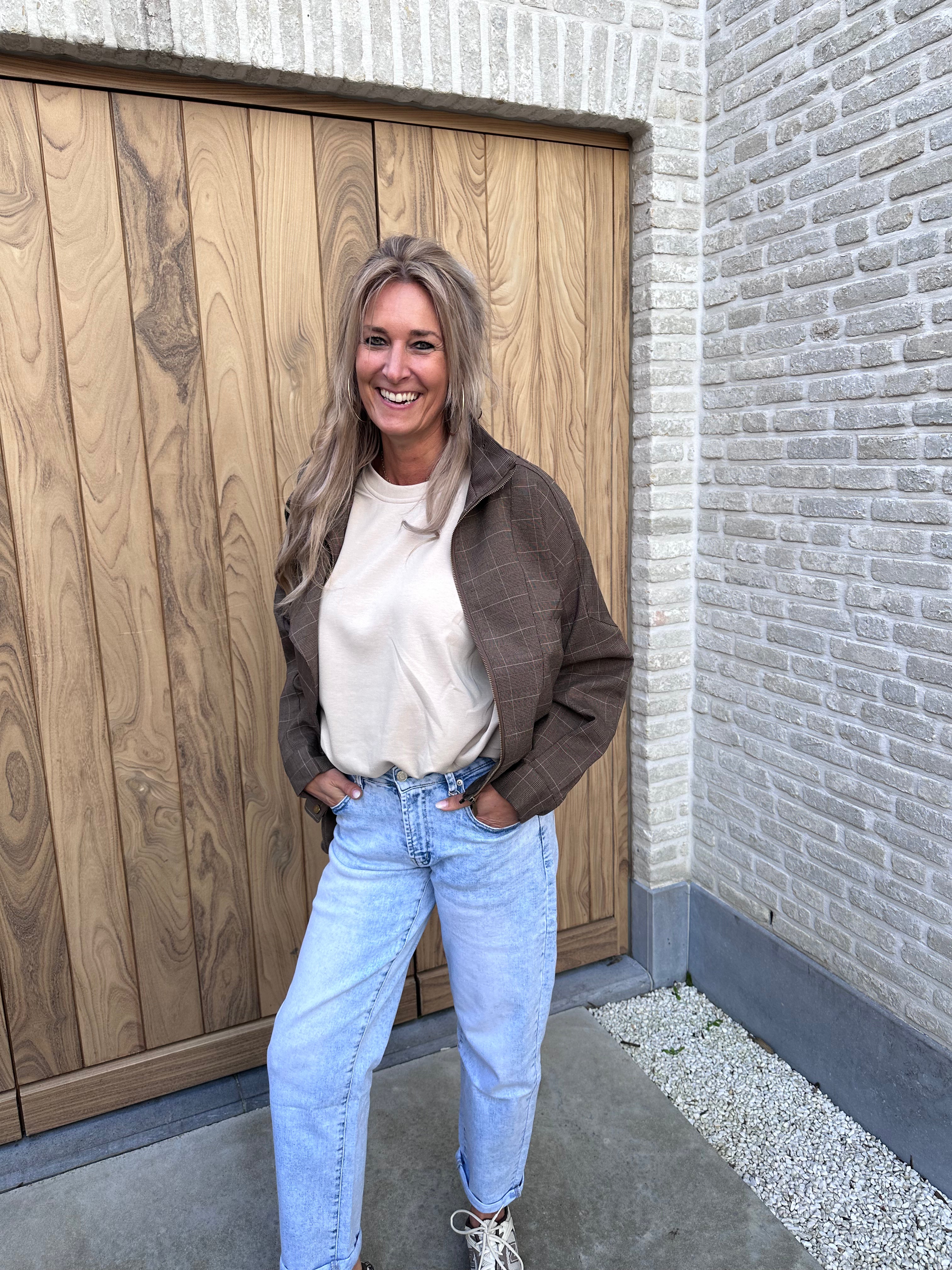 Sweater Jo - Oversized- Beige - Dun
