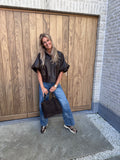 Hemd Kelly Fakeleather brown