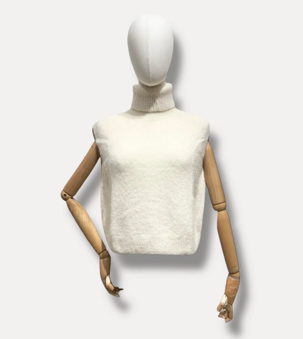 Pull Jolie Rolkraag Beige