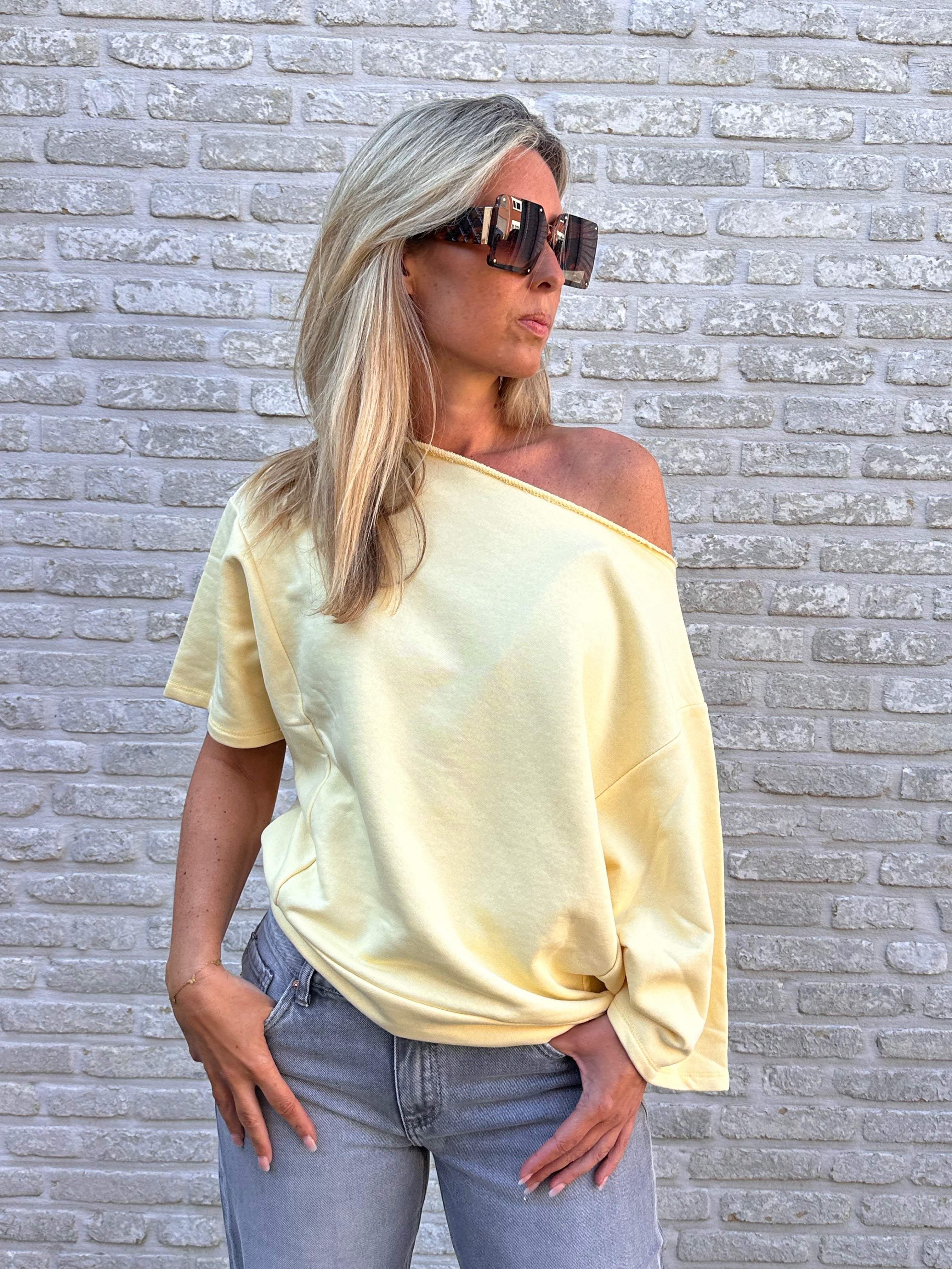 Sweater Offshoulder Oversized Yana Geel