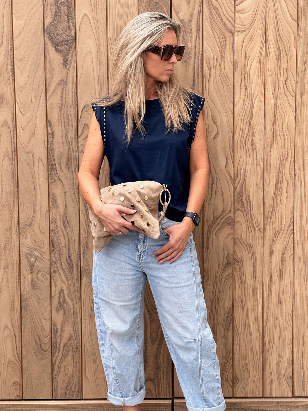 T-shirt Naliya Studs Marine