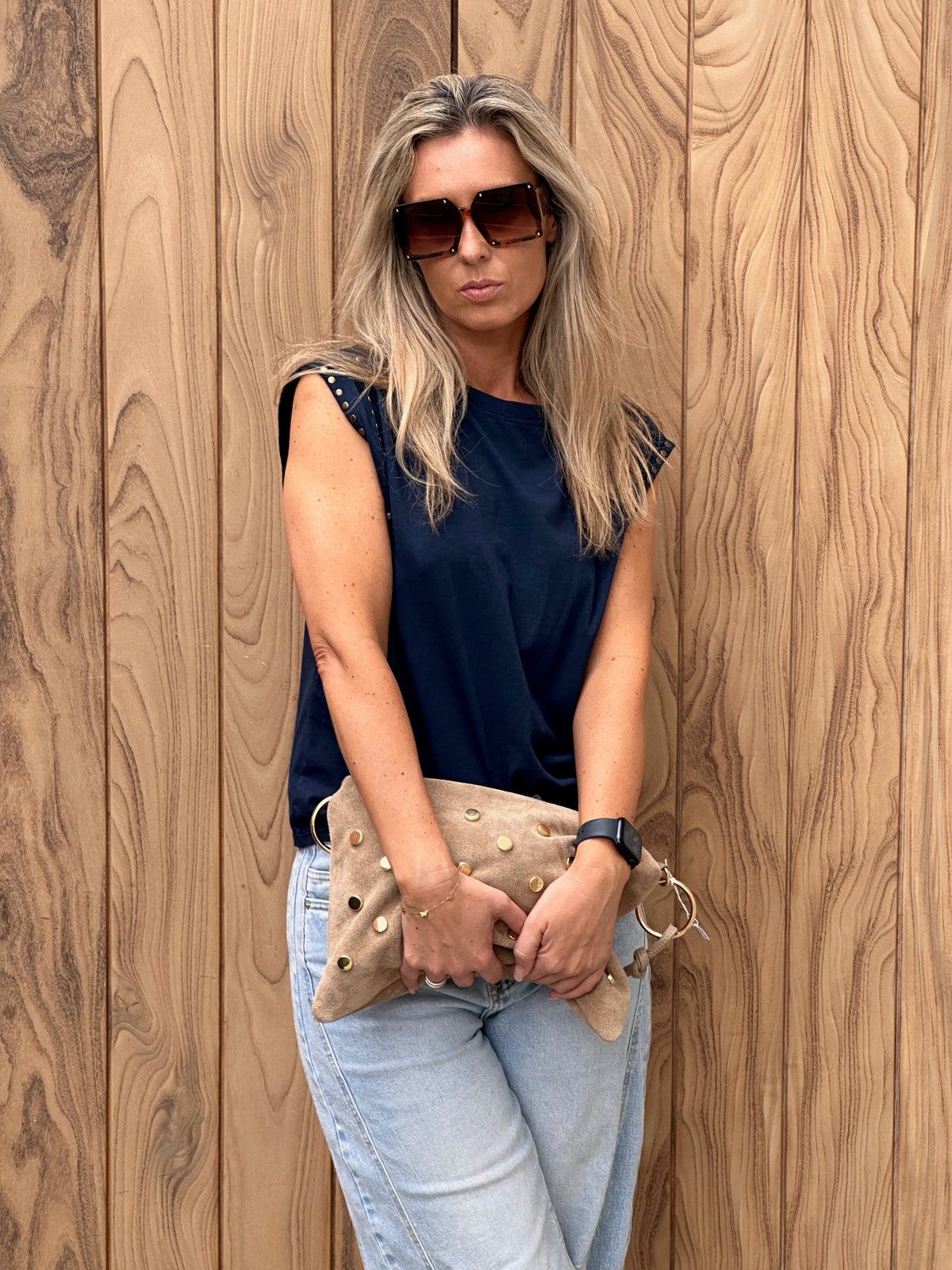 T-shirt Naliya Studs Marine