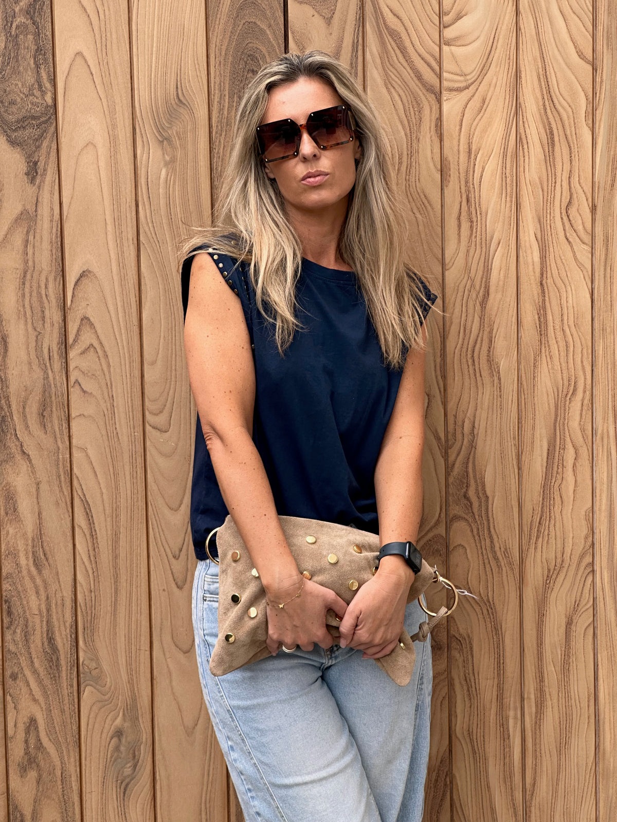 T-shirt Naliya Studs Marine