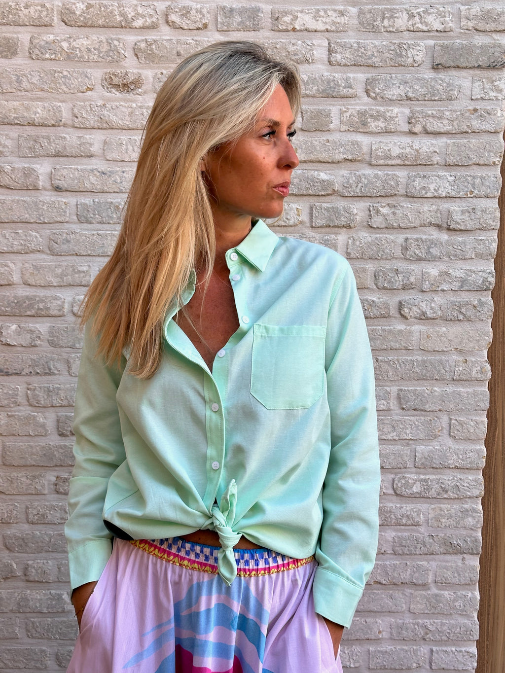 Hemd Ann mint - oversized