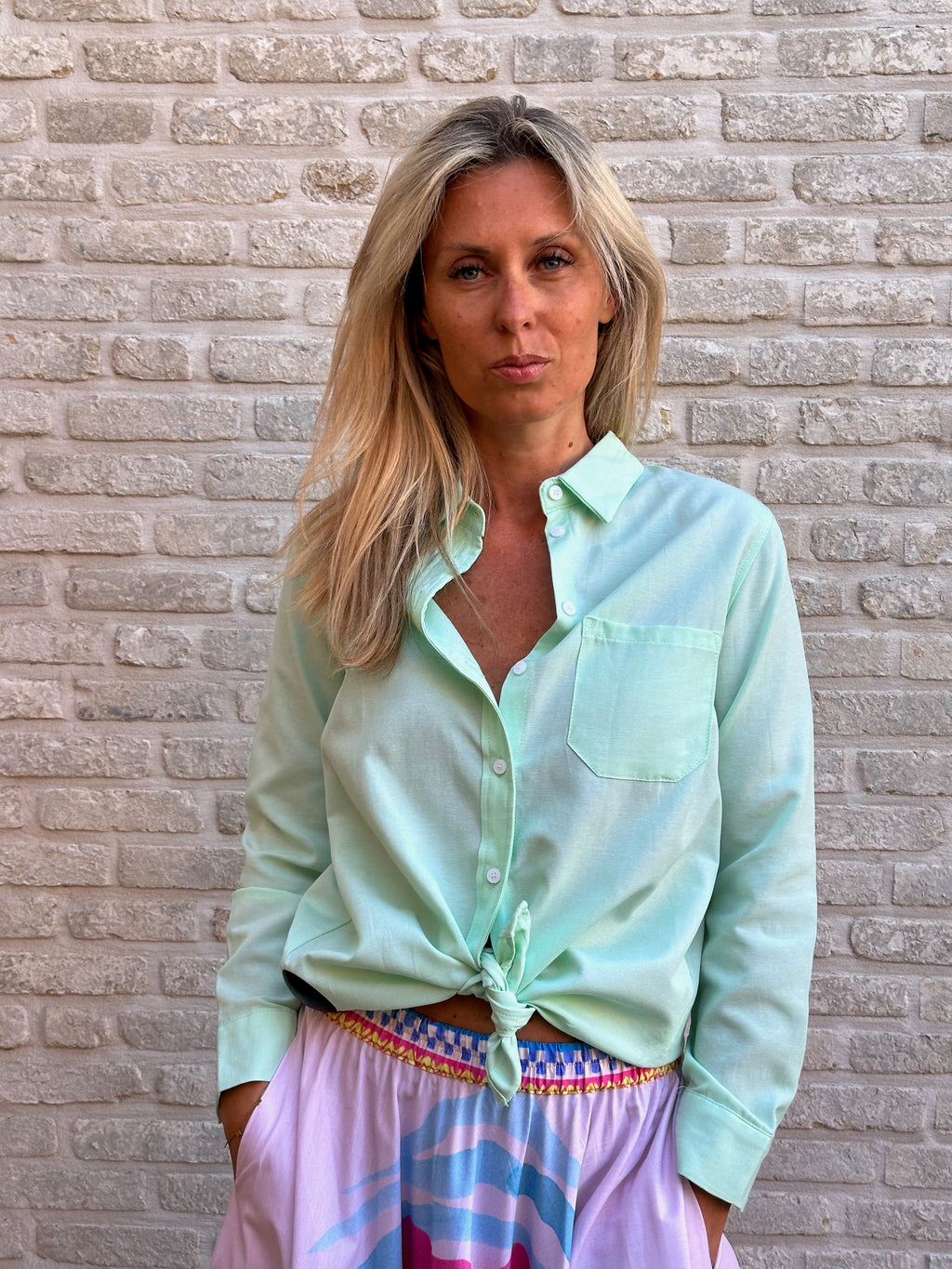 Hemd Ann mint - oversized