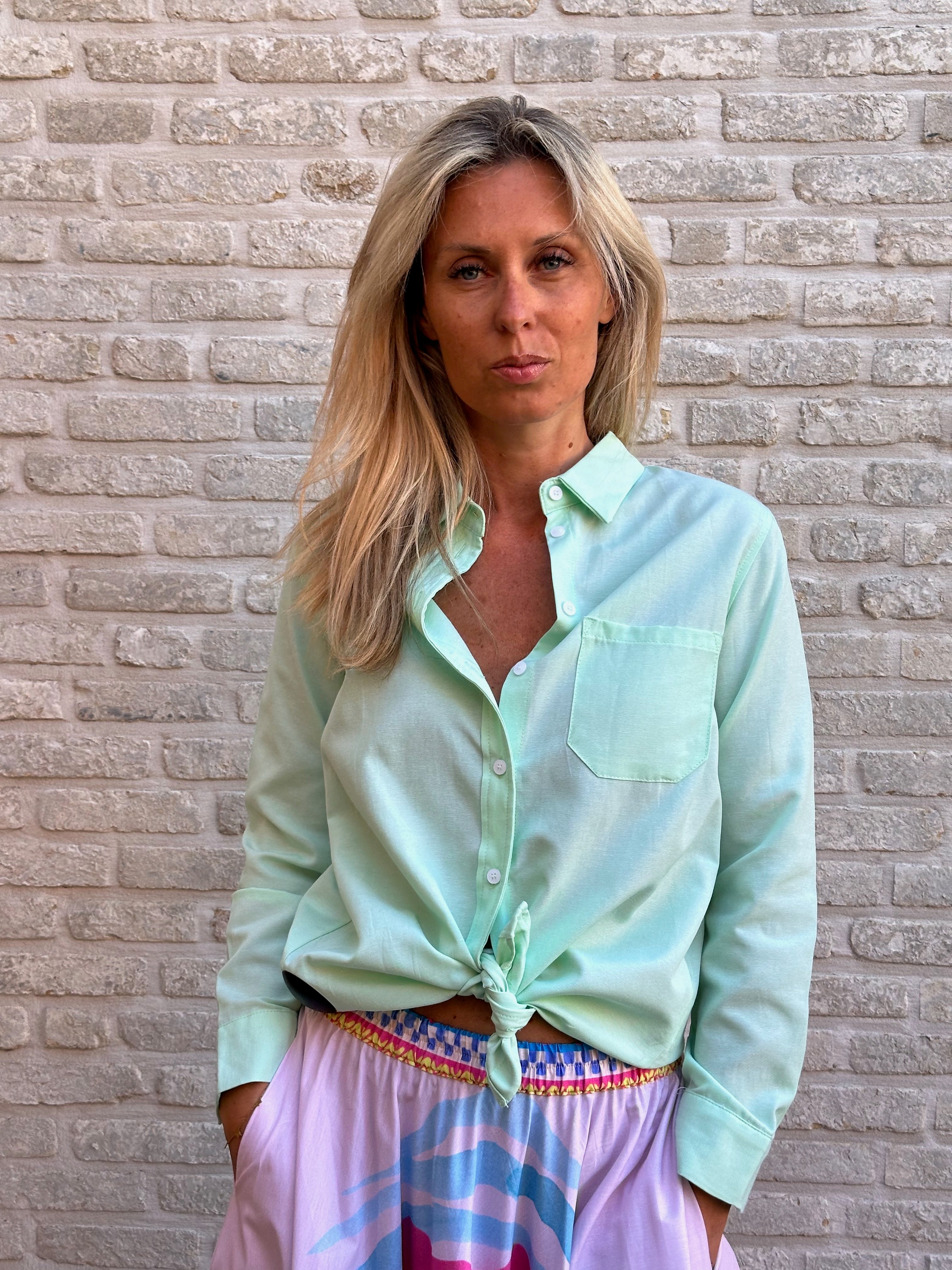 Hemd Ann mint - oversized
