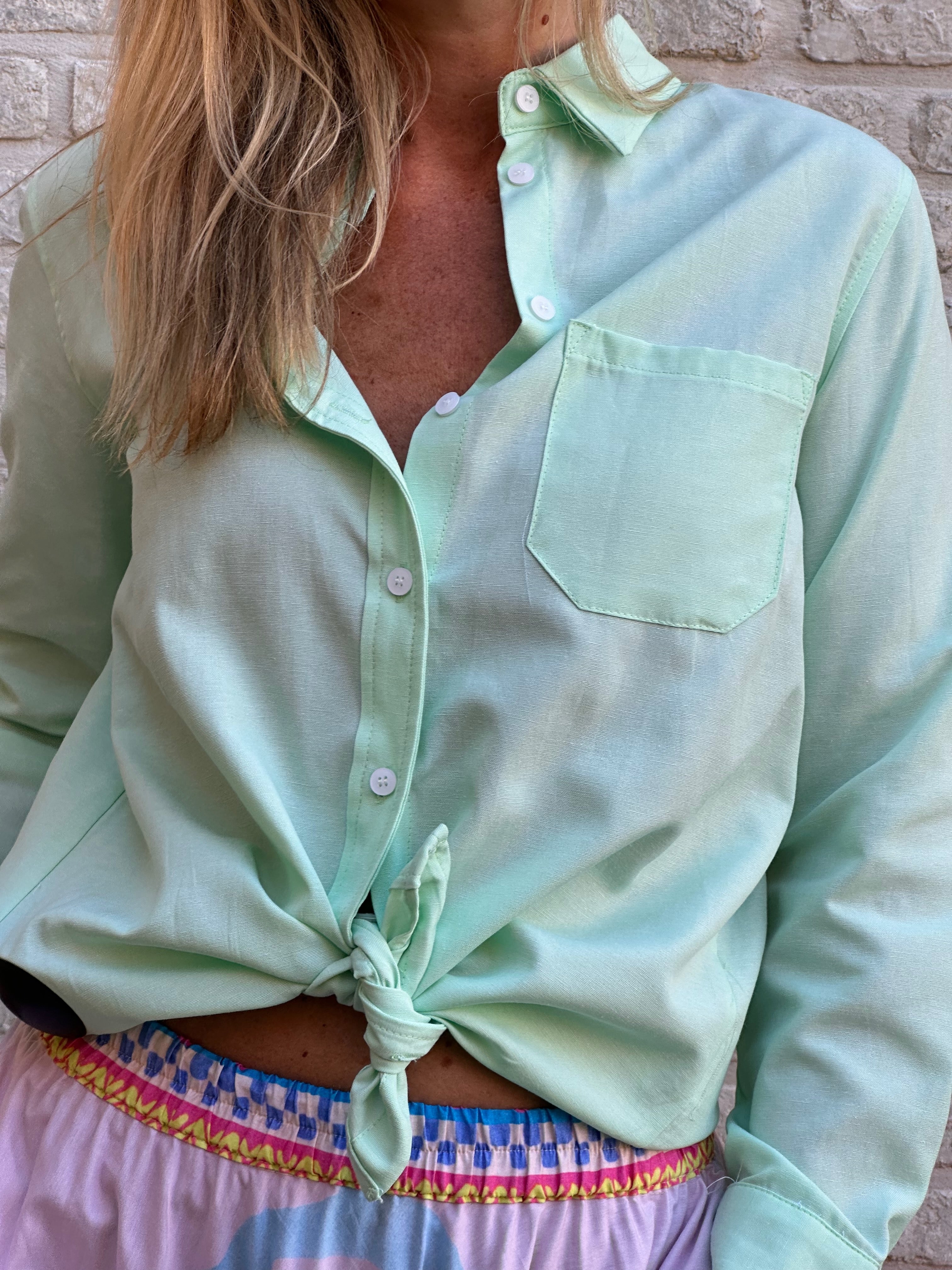 Hemd Ann mint - oversized