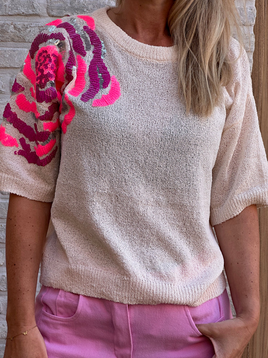 Pull Zita strass