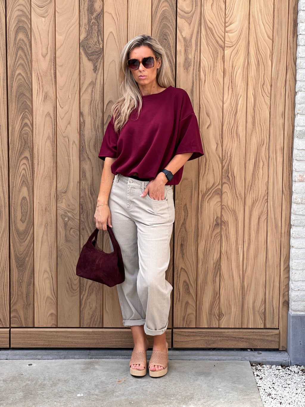 T-shirt Lexa Bordeaux