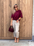 T-shirt Lexa Bordeaux
