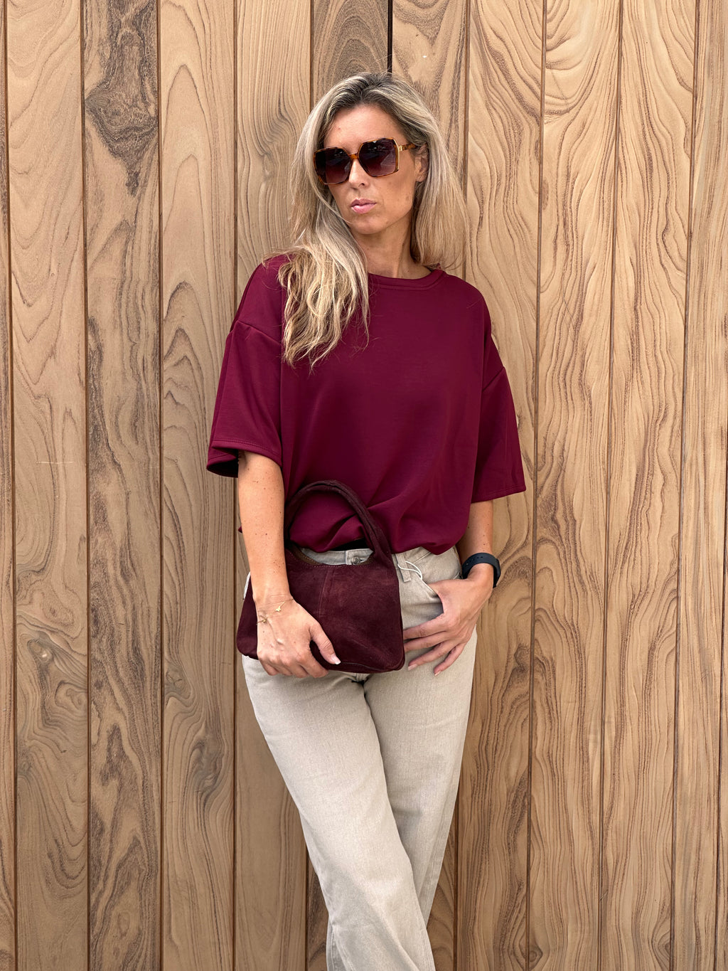T-shirt Lexa Bordeaux