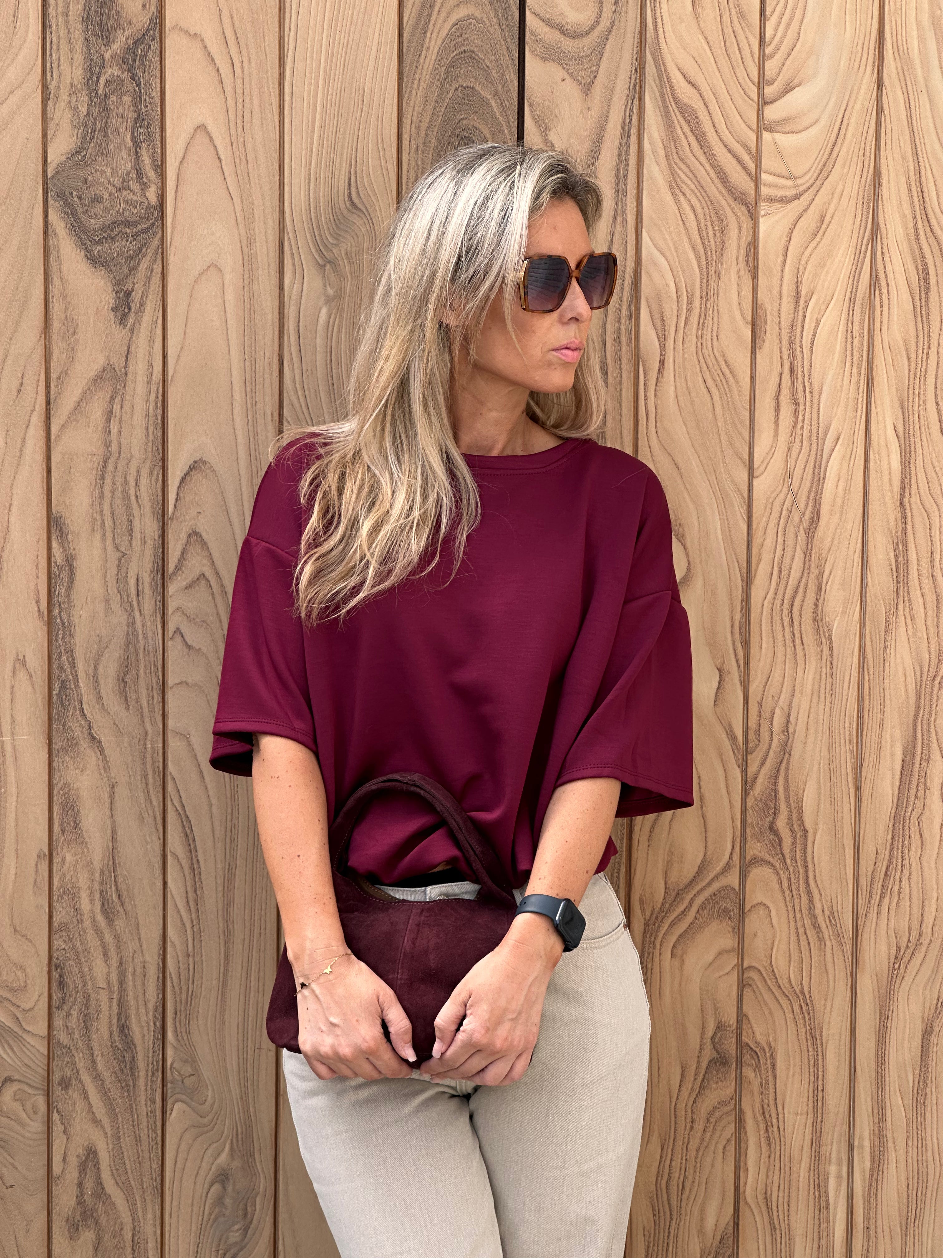 T-shirt Lexa Bordeaux