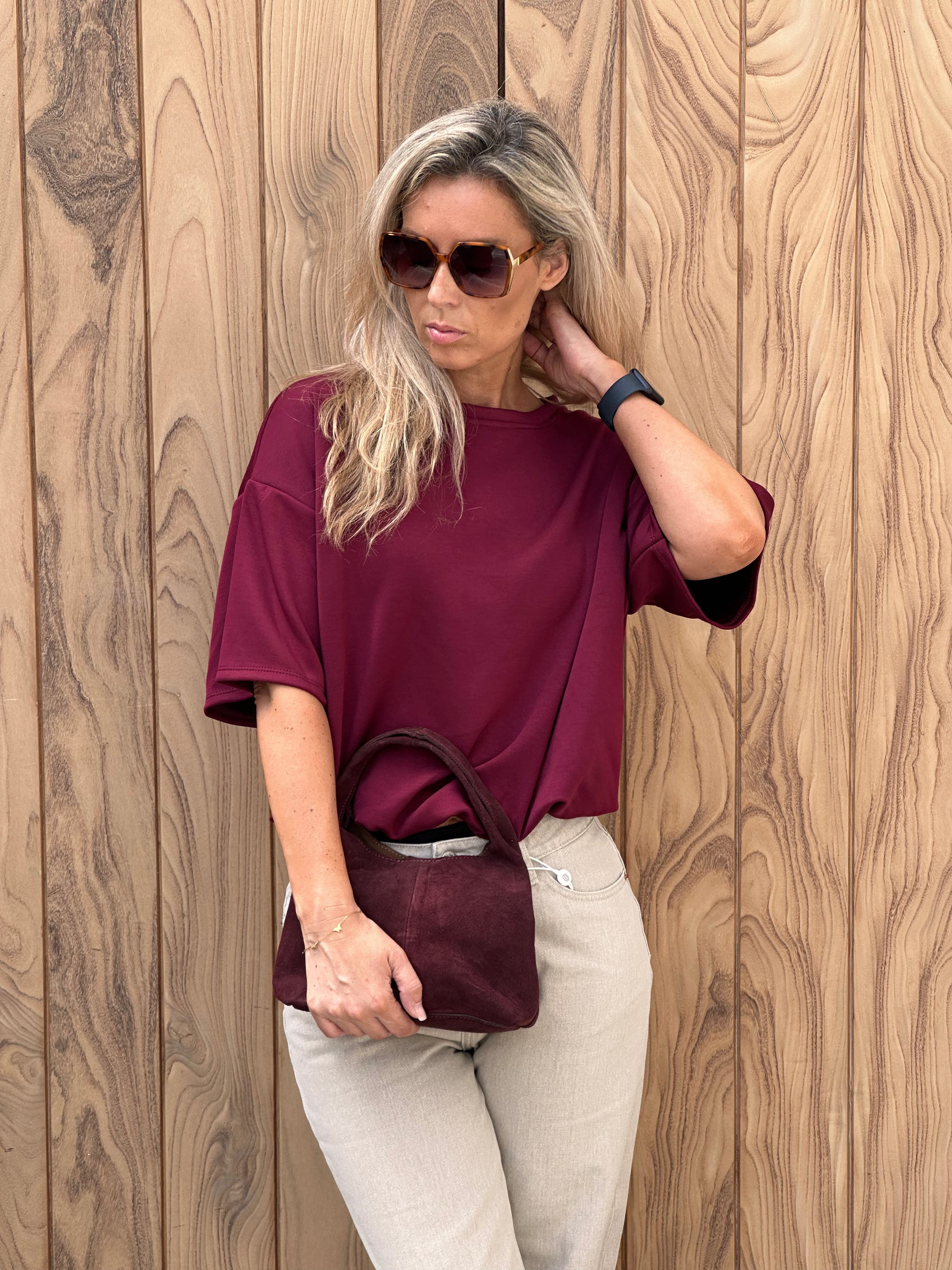 T-shirt Lexa Bordeaux