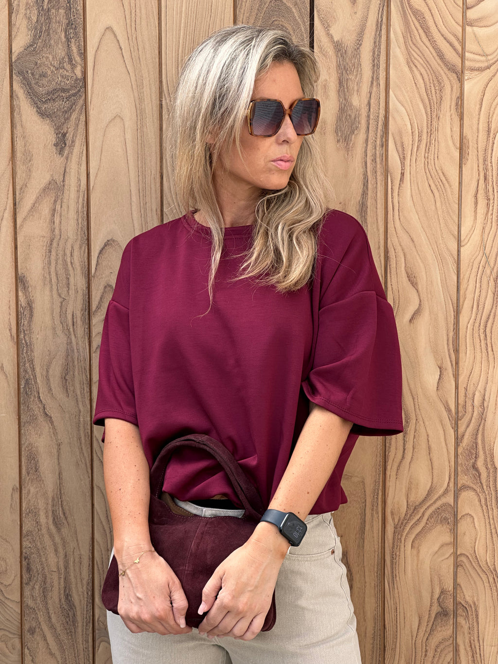 T-shirt Lexa Bordeaux