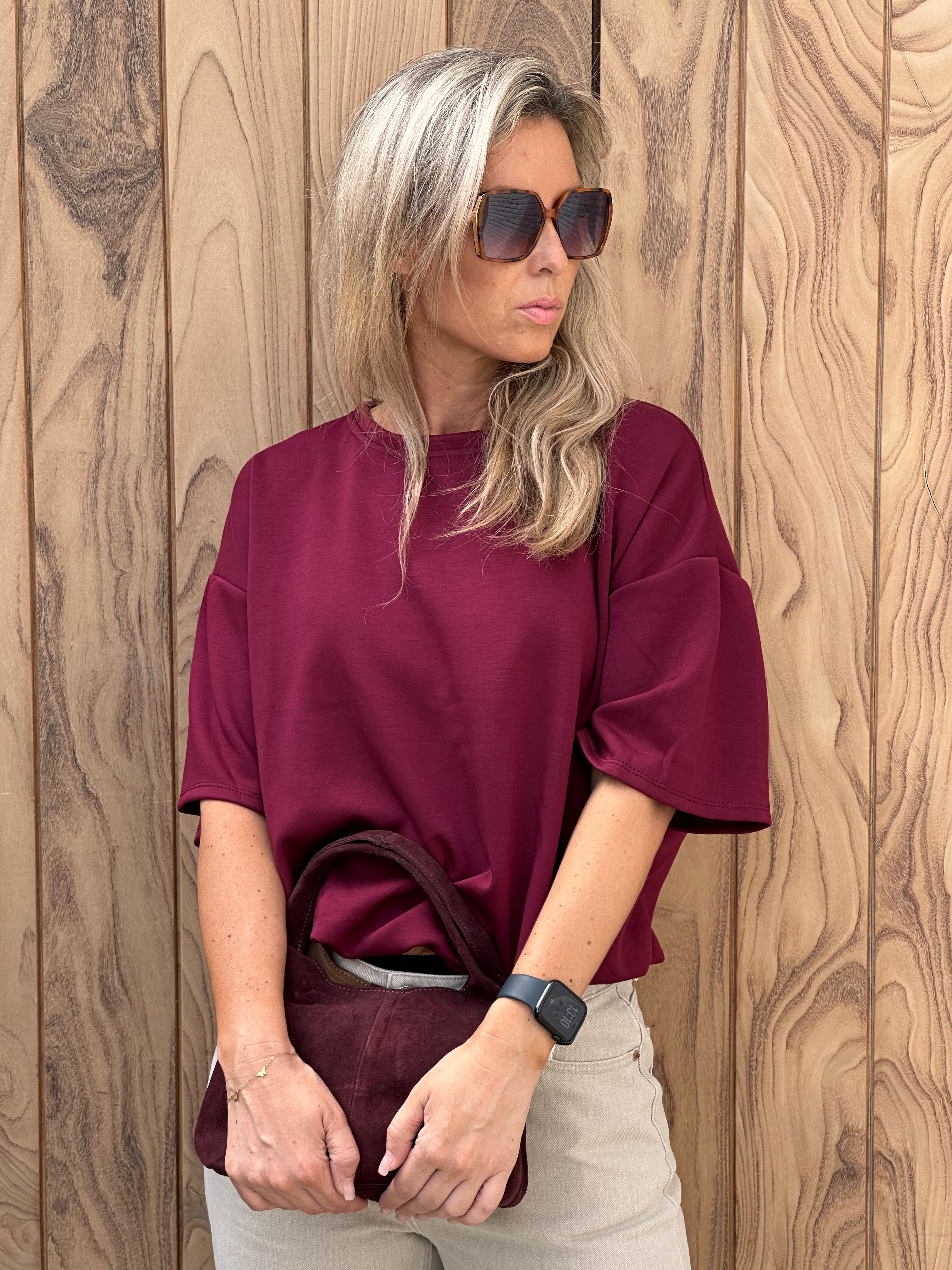 T-shirt Lexa Bordeaux